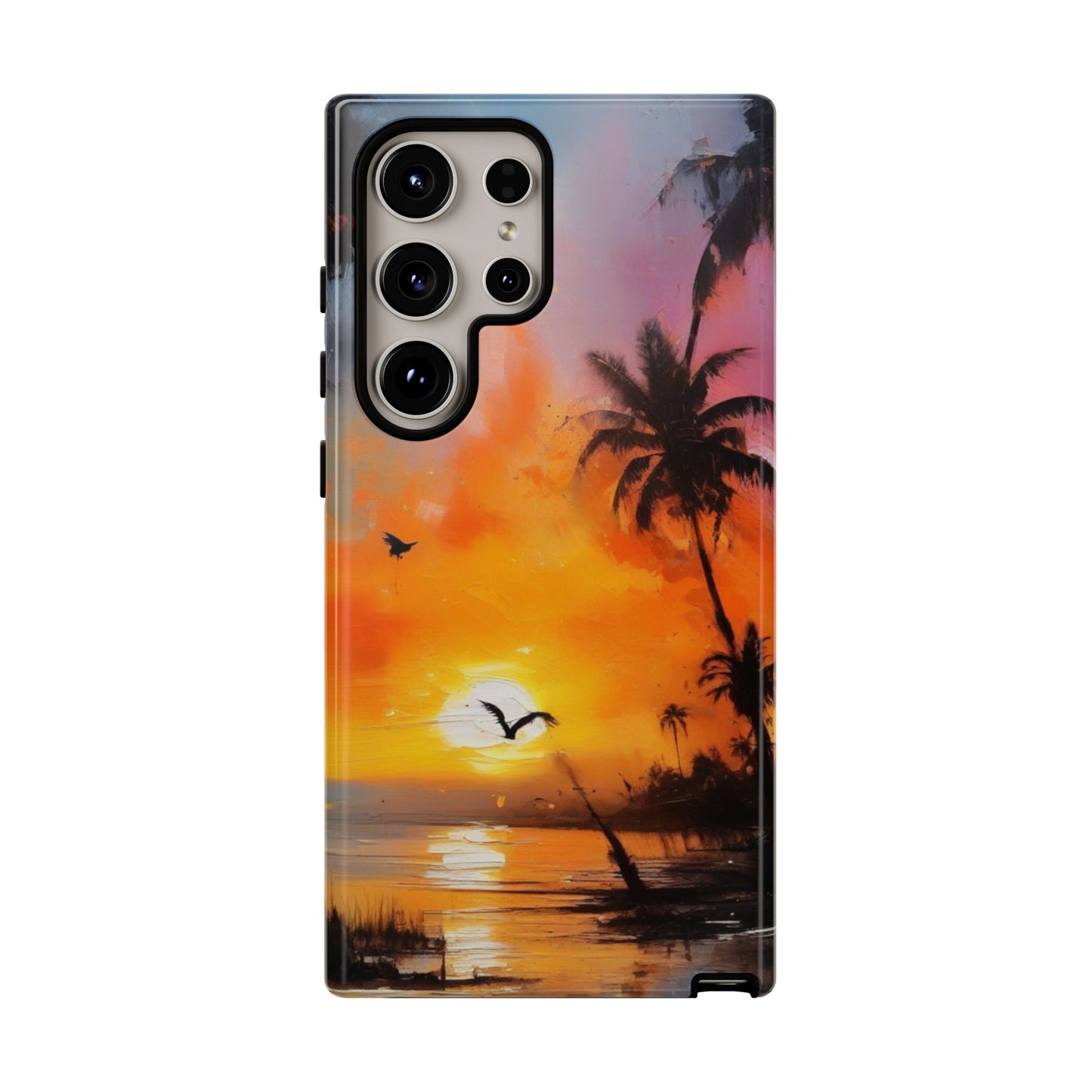 Tough Case Phone Case for Samsung Galaxy S25/S24 – Dual Layer, Matte/Glossy Finish, Wireless Charging Compatible