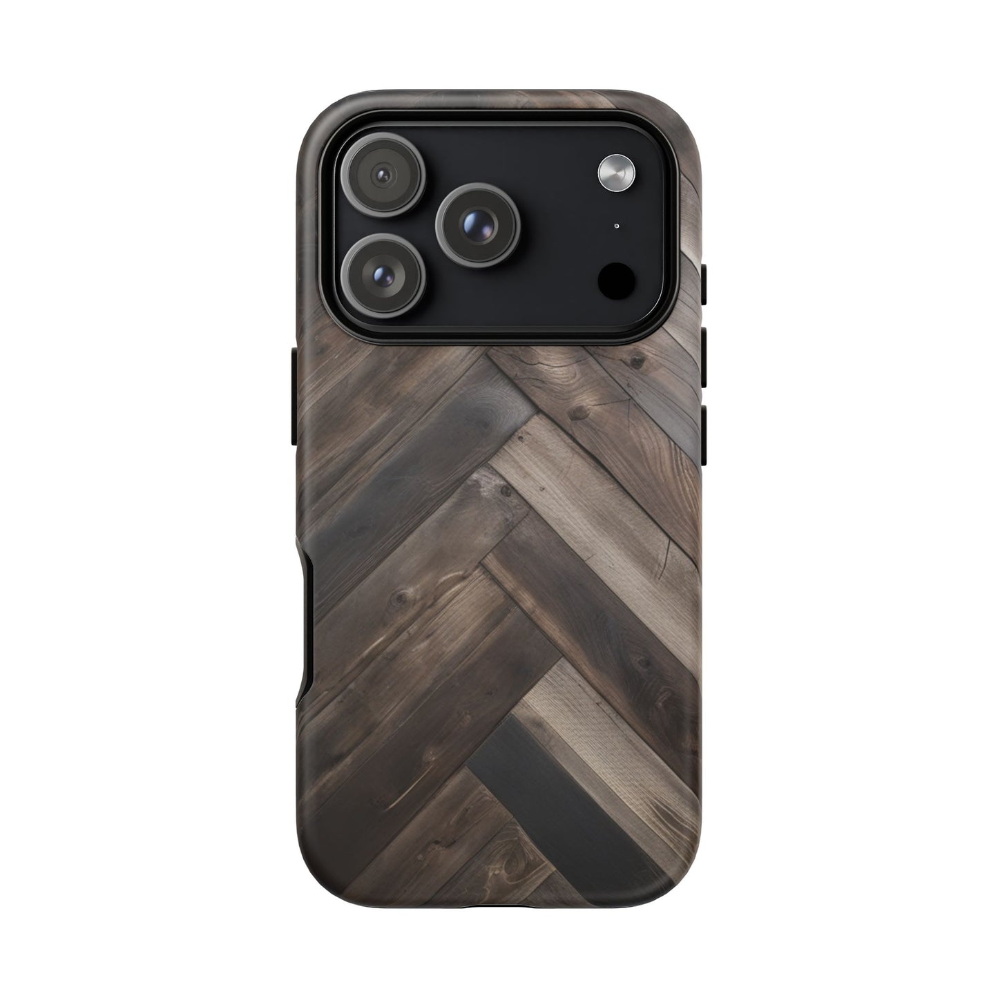 Durable Phone Case with Modern Wood Design for iPhone 17/16/15/14