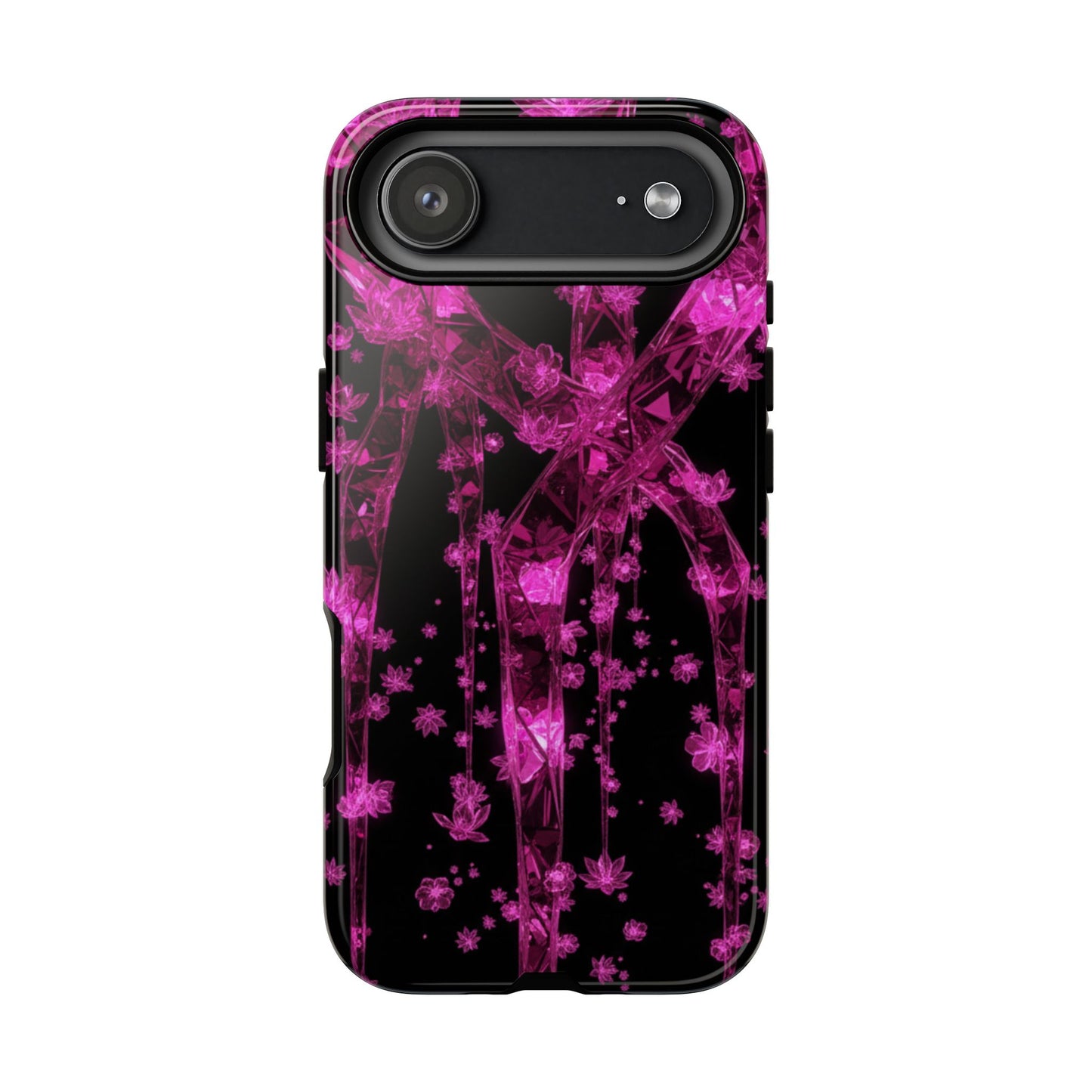 iPhone Tough Cases Phone Cases for iPhone 14\15\16\17– Dual Layer, Matte/Glossy Finish, Wireless Charging Compatible. Tough Cases — Pink Shockproof Phone Case