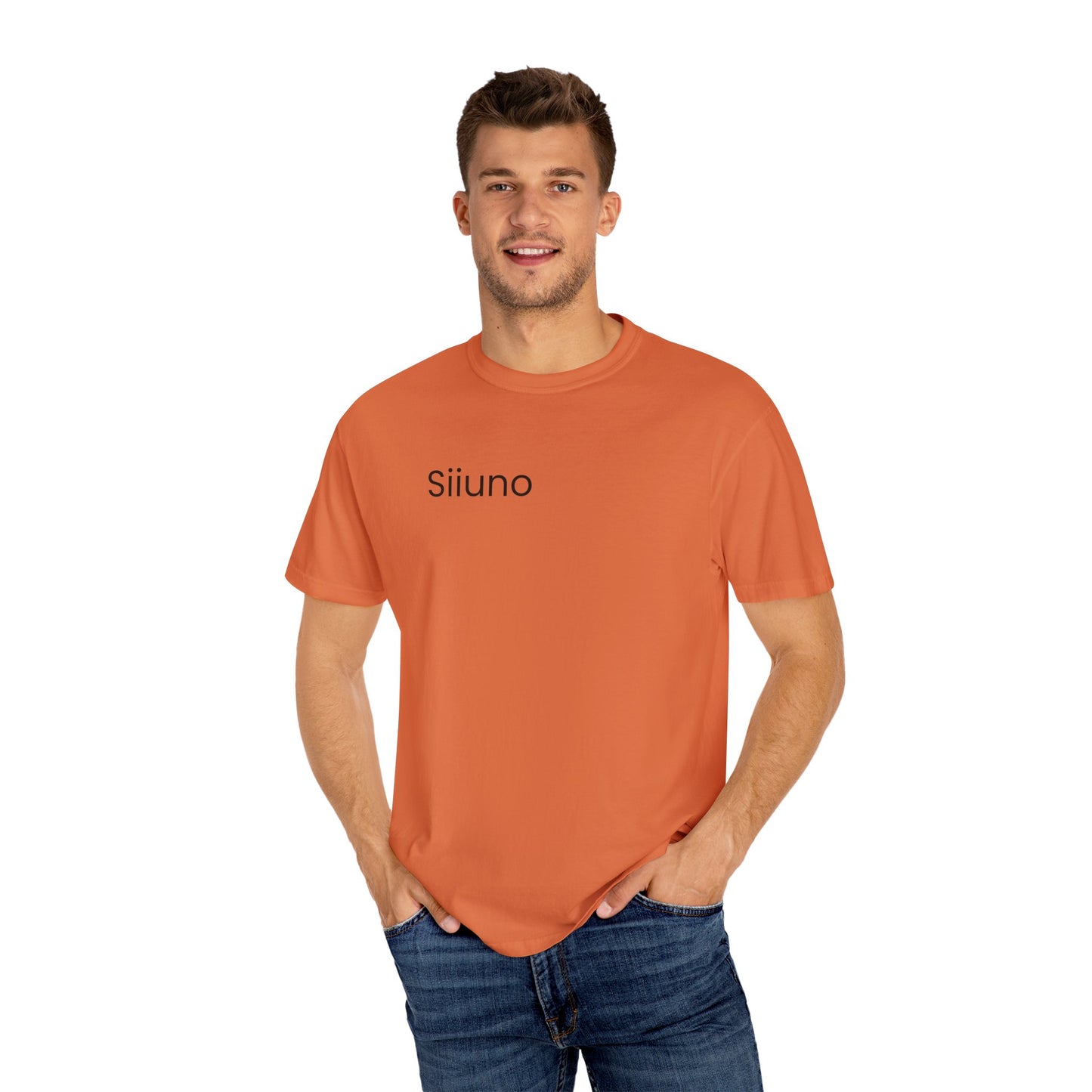 Siiuno Garment-Dyed T-shirt for Everyday Comfort, Unisex Tee for Casual Wear, Gift for Friends, Relaxed Style Tee, Versatile Summer Top