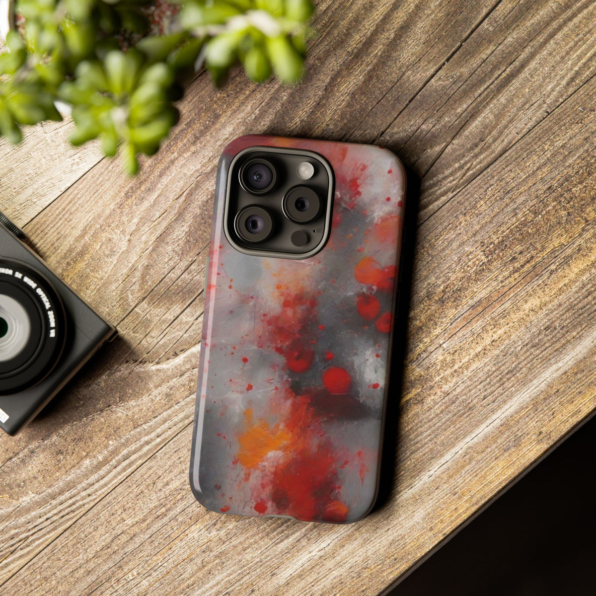iPhone Tough Case Phone Case for iPhone 14\15\16\17 – Dual Layer, Matte/Glossy Finish, Wireless Charging Compatible