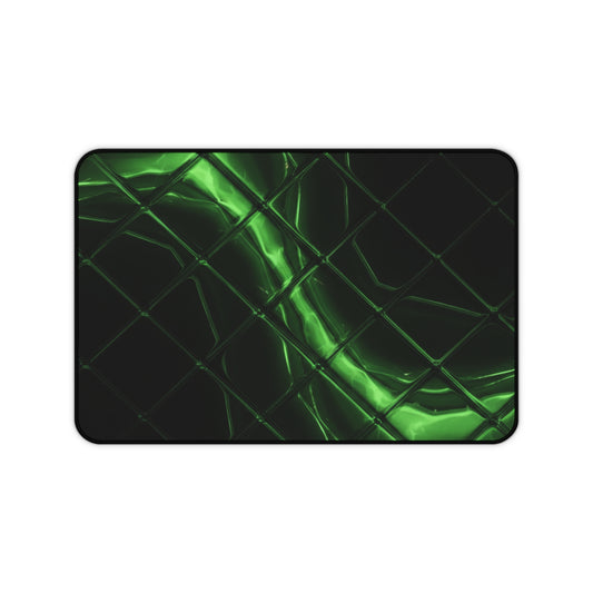 Large Gaming Mouse Pad – Premium Mouse Pad & Tech Accessory for Home & Office, Premium Desk Mat, Gaming Mouse Pad, Non-slip. Neon Green Liquid Grid Desk Mat — Gaming/Workstation Mouse Pad