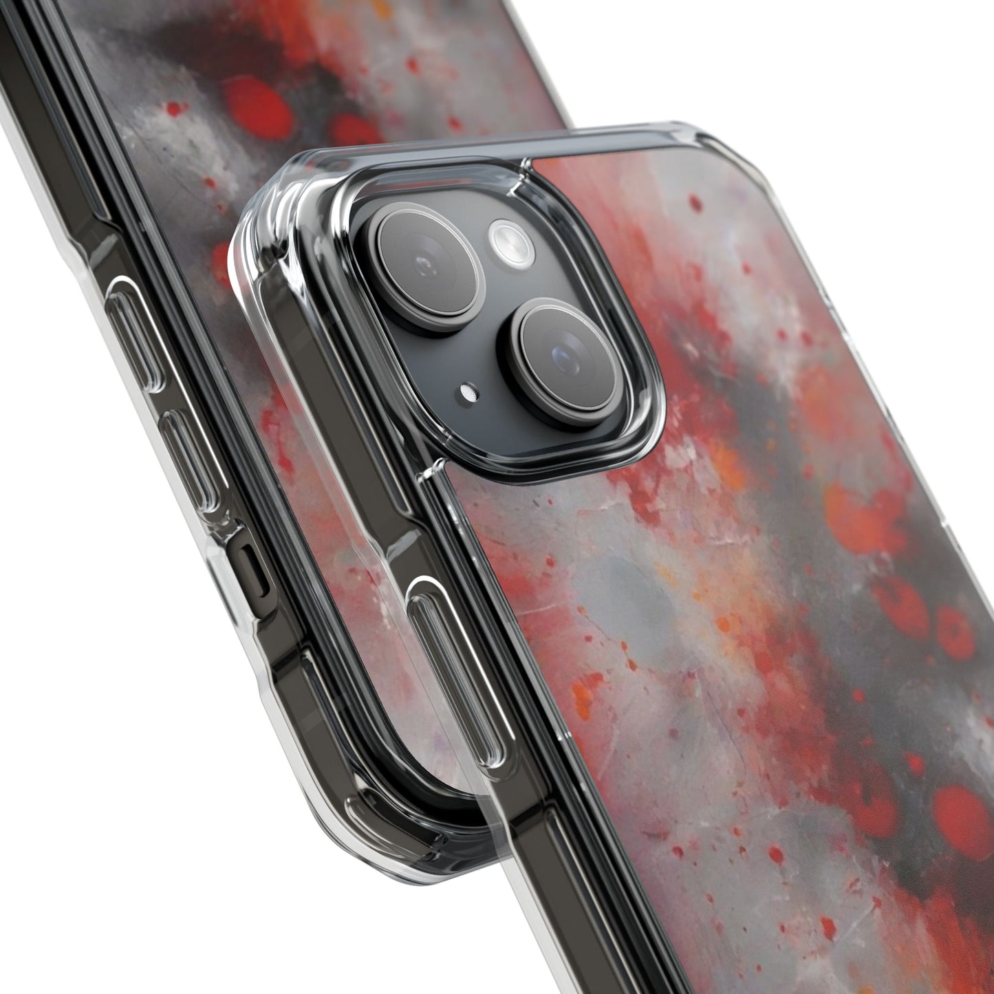 Magnetic Phone Case for iPhone 16/15/14 | Stylish Clear Impact Case, Trendy Protection for iPhone, Unique Gifts for Tech Lovers, Modern Aesthetic