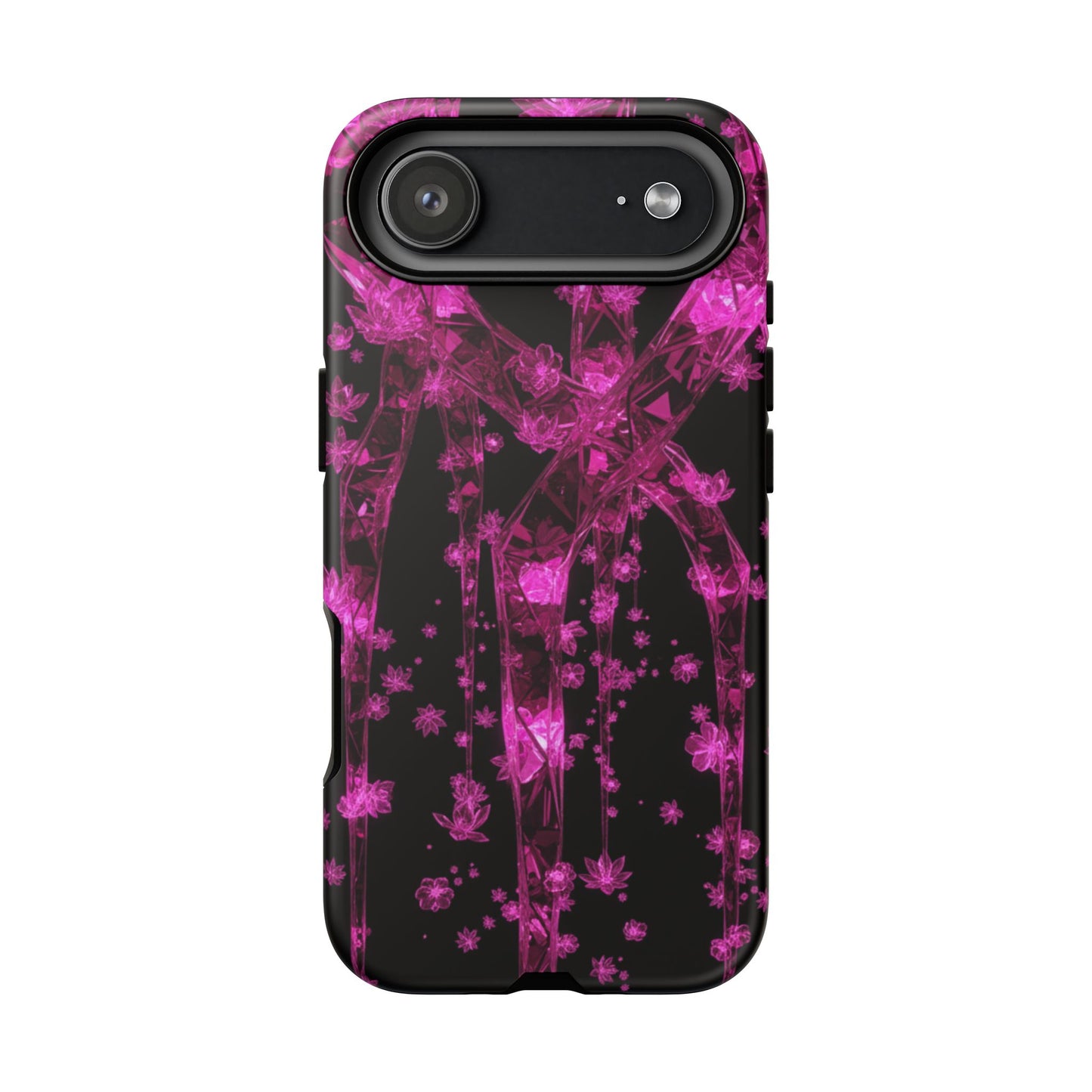 iPhone Tough Cases Phone Cases for iPhone 14\15\16\17– Dual Layer, Matte/Glossy Finish, Wireless Charging Compatible. Tough Cases — Pink Shockproof Phone Case