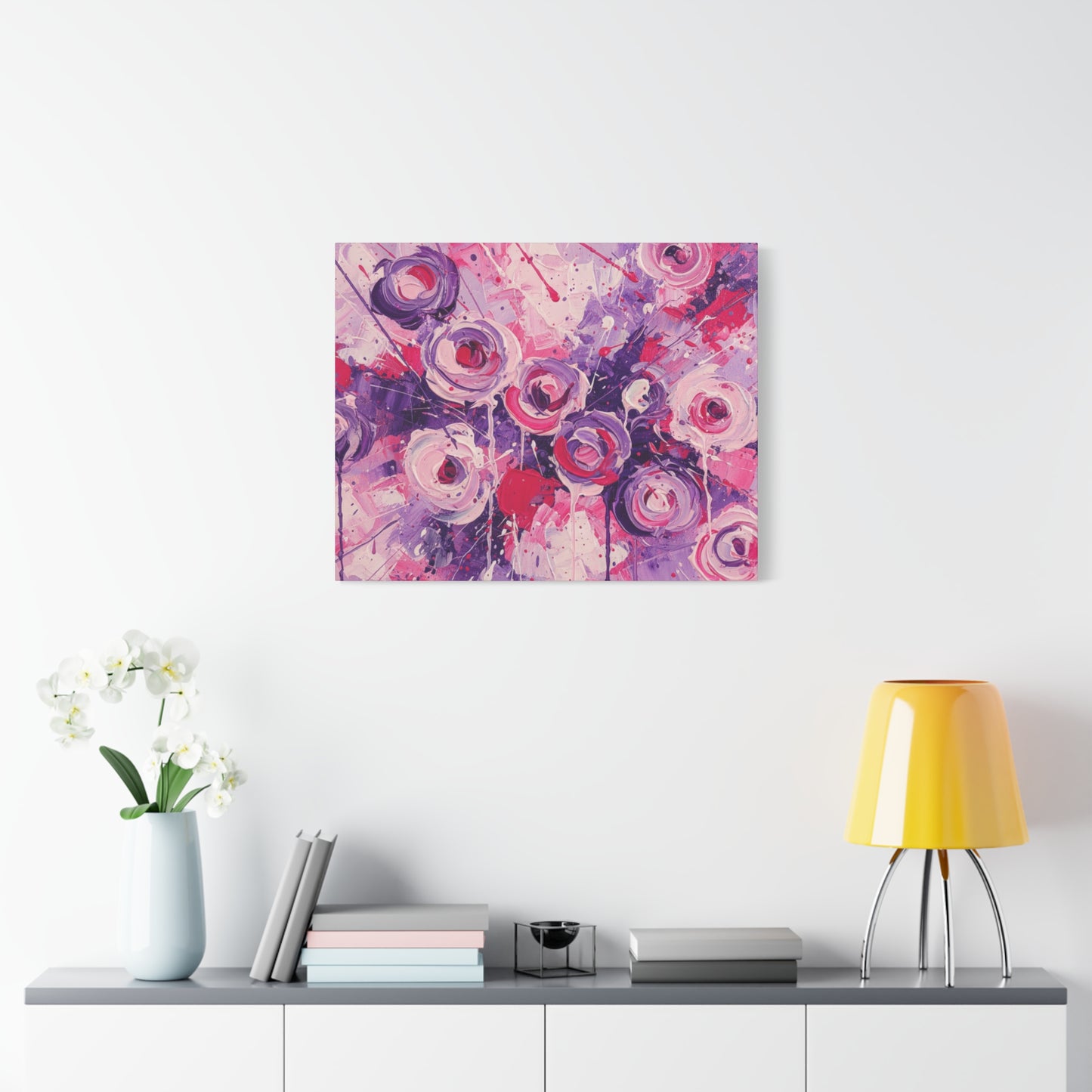 Abstract Art Canvas Print – Premium canvas print, Modern Wall Art, Matte Canvas, Ready to Hang, Home & Office Décor, Floral Abstract Canvas Print — Stretched Matte Wall Art