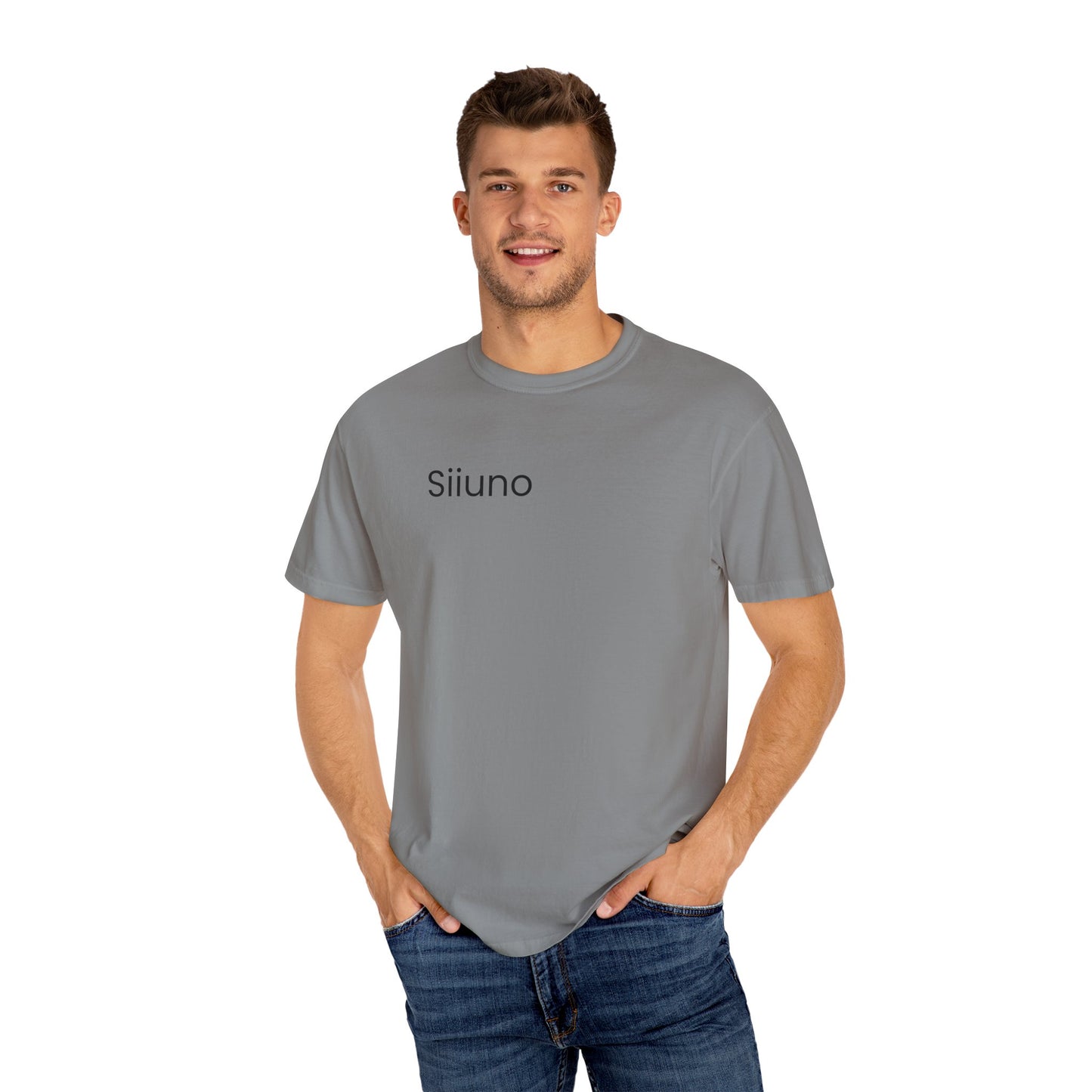 Siiuno Garment-Dyed T-shirt for Everyday Comfort, Unisex Tee for Casual Wear, Gift for Friends, Relaxed Style Tee, Versatile Summer Top