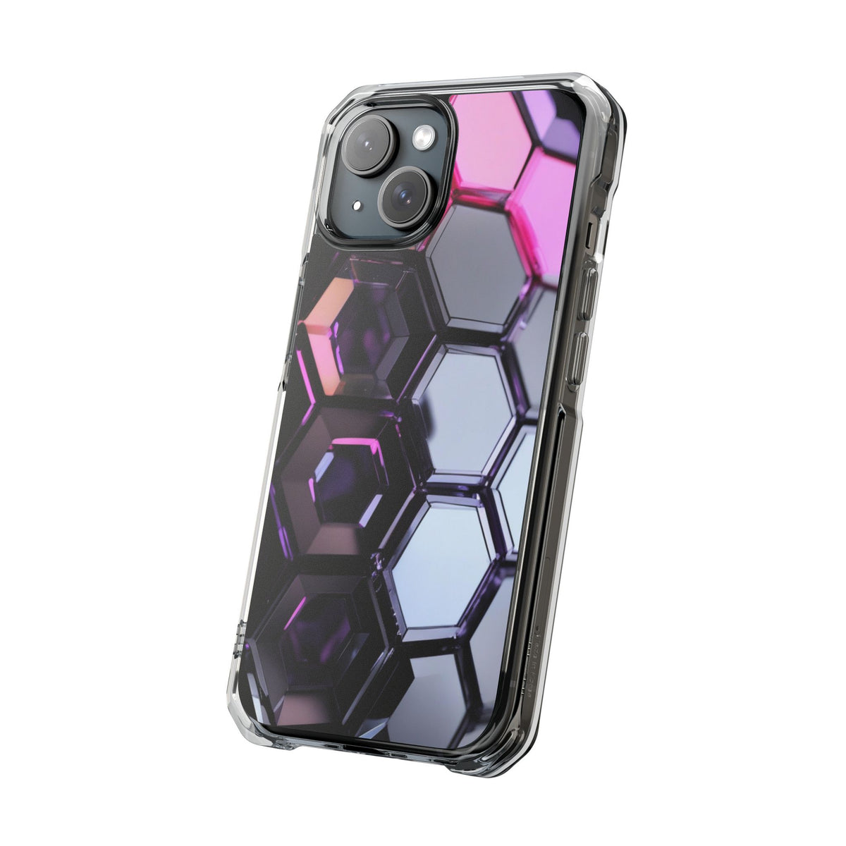 Magnetic Phone Case for iPhone 16/15/14 | Stylish Clear Impact Case, Trendy Protection for iPhone, Unique Gifts for Tech Lovers, Modern Aesthetic