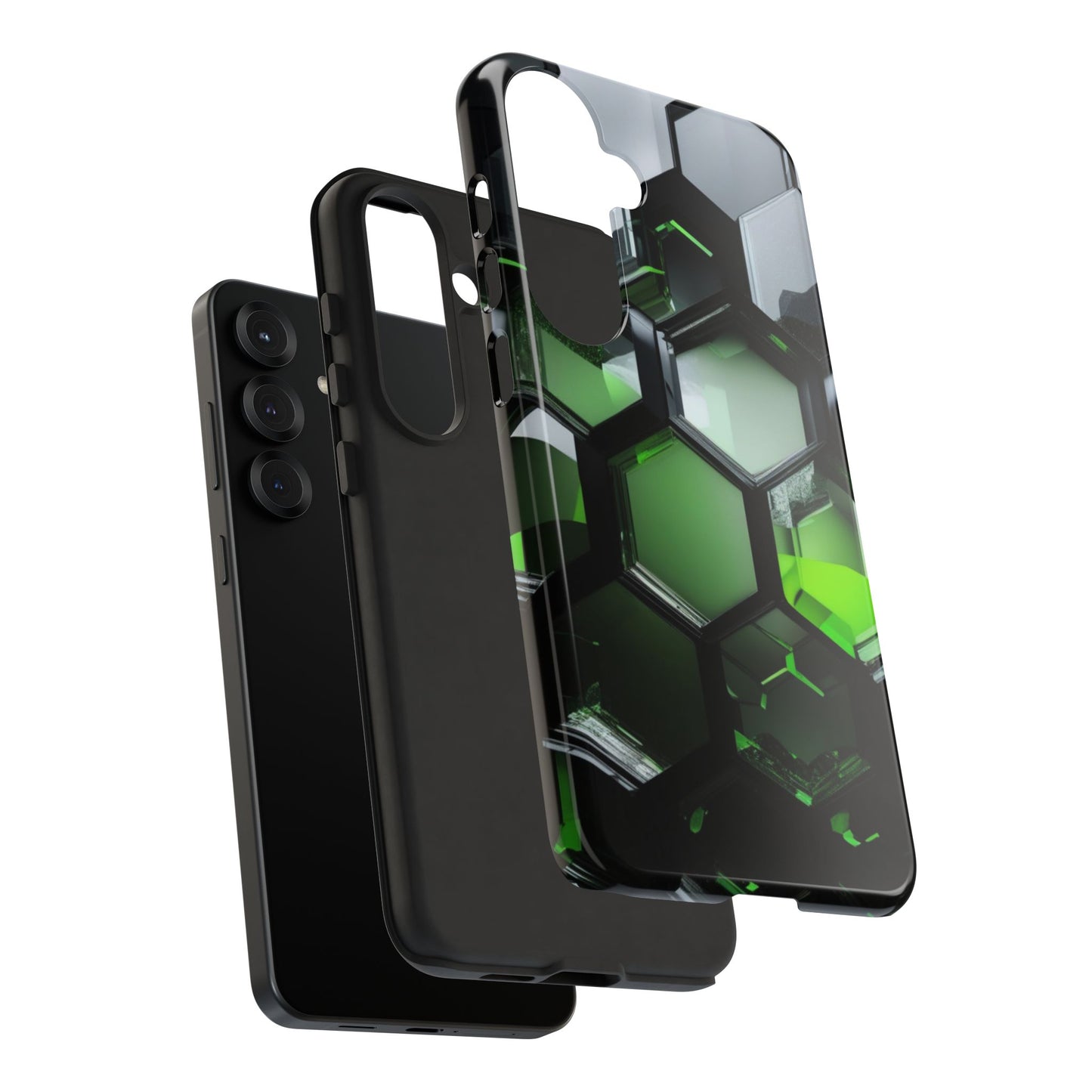 Tough Case Phone Case for Samsung Galaxy S25/S24– Dual Layer, Matte/Glossy Finish, Wireless Charging Compatible
