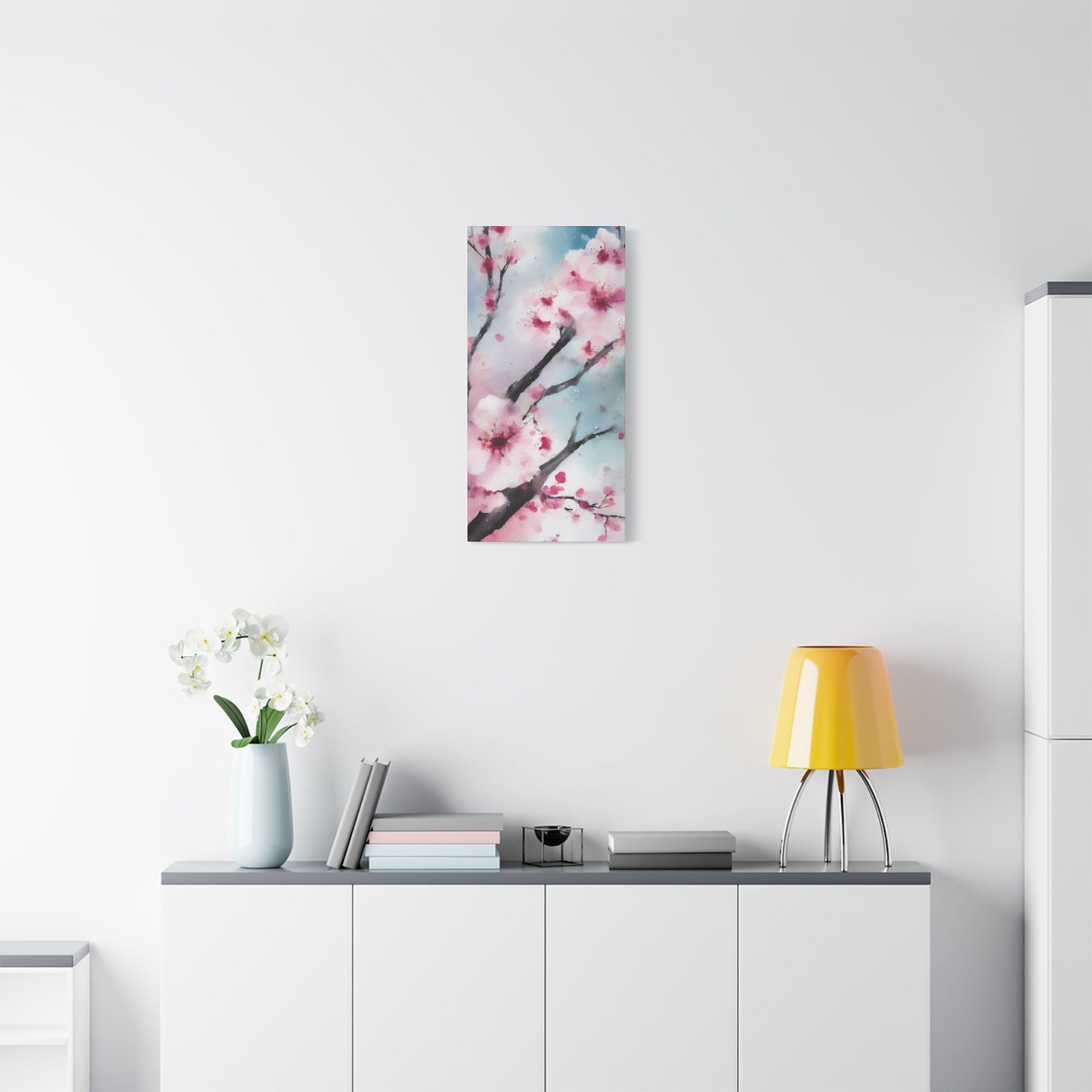 Abstract Art Canvas Print – Modern Wall Art, Matte Canvas, Ready to Hang, Home & Office Décor, Modern Wall Décor, Cherry Blossom Canvas Art - Floral Wall Decor