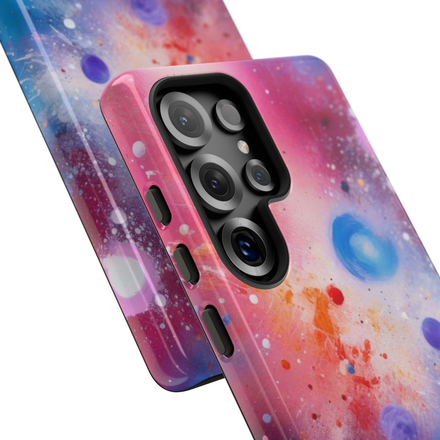 Tough Case Phone Case for Samsung Galaxy S25/S24 – Dual Layer, Matte/Glossy Finish, Wireless Charging Compatible, Cosmic Phone Case - Galaxy Inspired