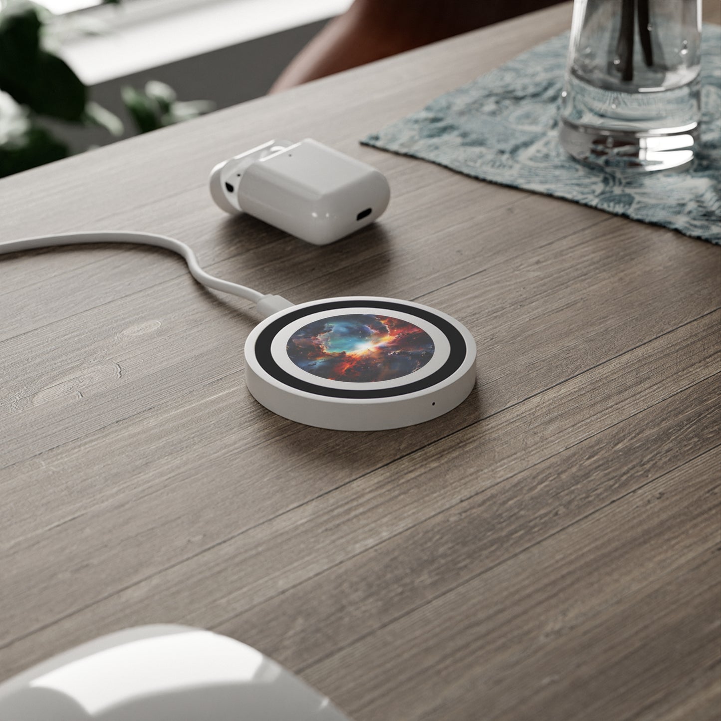 Galaxy Nebula Wireless Charging Pad — Qi Fast Charger with Space Design