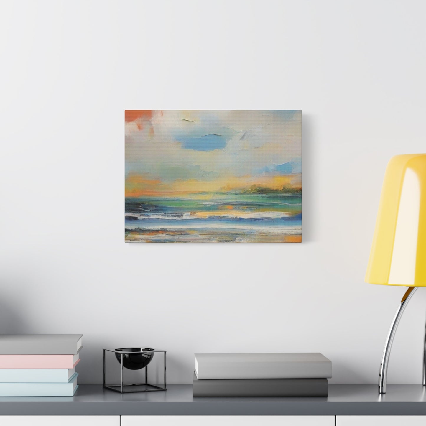 Abstract Art Canvas Print – Modern Wall Art, Matte Canvas, Ready to Hang, Home & Office Décor, Modern Wall Décor, Serene Coastal Canvas Art