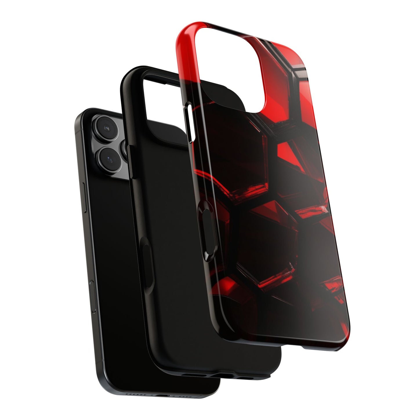 iPhone Tough Case Phone Case for iPhone 14\15\16 – Dual Layer, Matte/Glossy Finish, Wireless Charging Compatible