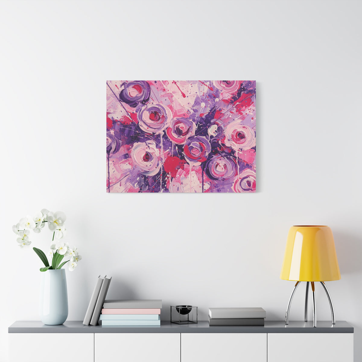 Abstract Art Canvas Print – Premium canvas print, Modern Wall Art, Matte Canvas, Ready to Hang, Home & Office Décor, Floral Abstract Canvas Print — Stretched Matte Wall Art