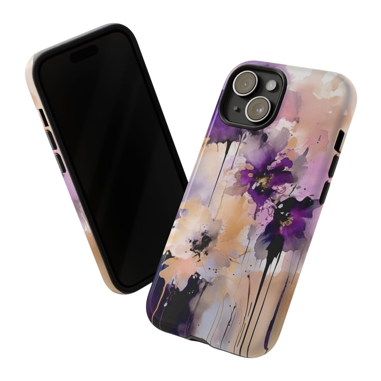 iPhone Tough Case Phone Case for iPhone 15\16 – Dual Layer, Matte/Glossy Finish, Wireless Charging Compatible