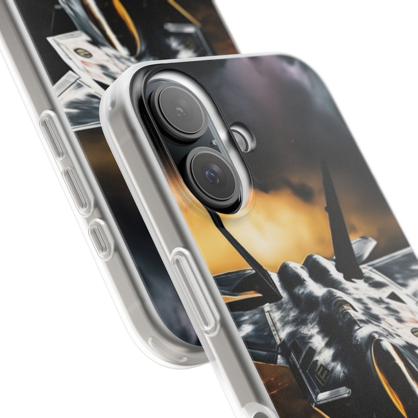 Flexi Clear TPU Case for iPhone 16 & Samsung Galaxy S25 – Slim, Lightweight, Wireless Charging Compatible