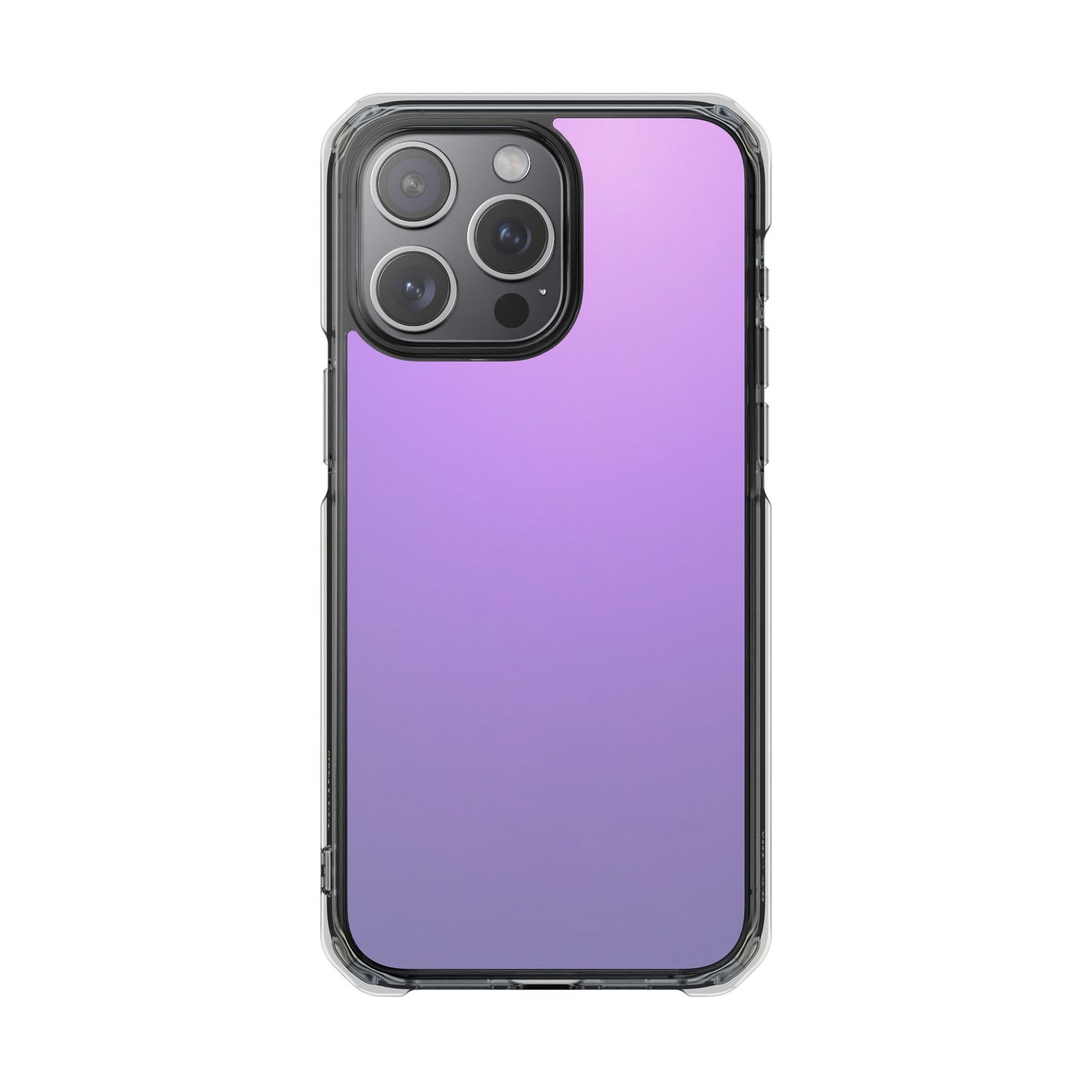 Magnetic Phone Cases for iPhone16/15/14, Impact Protection, Purple Gradient iPhone Case, Durable Clear Cover, Trendy Accessory, Gift for Tech Lovers