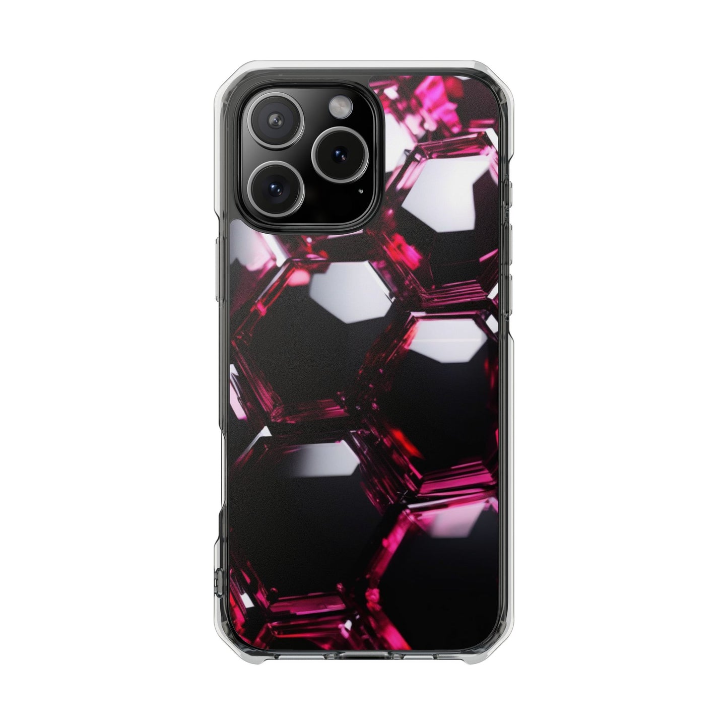 Magnetic Phone Case for iPhone 16/15/14 | Stylish Clear Impact Case, Trendy Protection for iPhone, Unique Gifts for Tech Lovers, Modern Aesthetic
