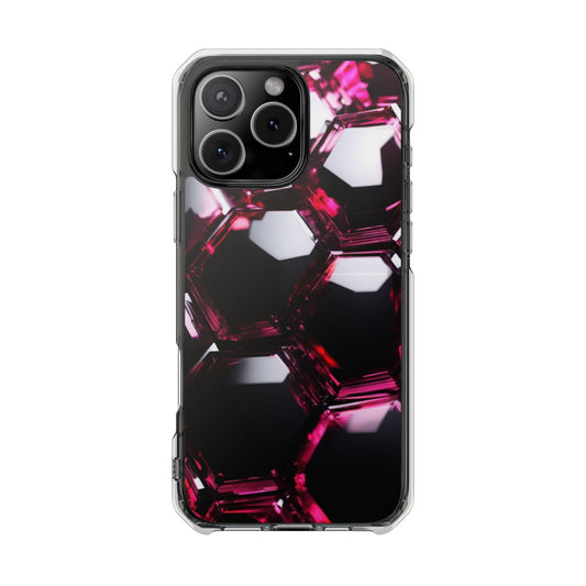 Magnetic Phone Case for iPhone 16/15/14 | Stylish Clear Impact Case, Trendy Protection for iPhone, Unique Gifts for Tech Lovers, Modern Aesthetic