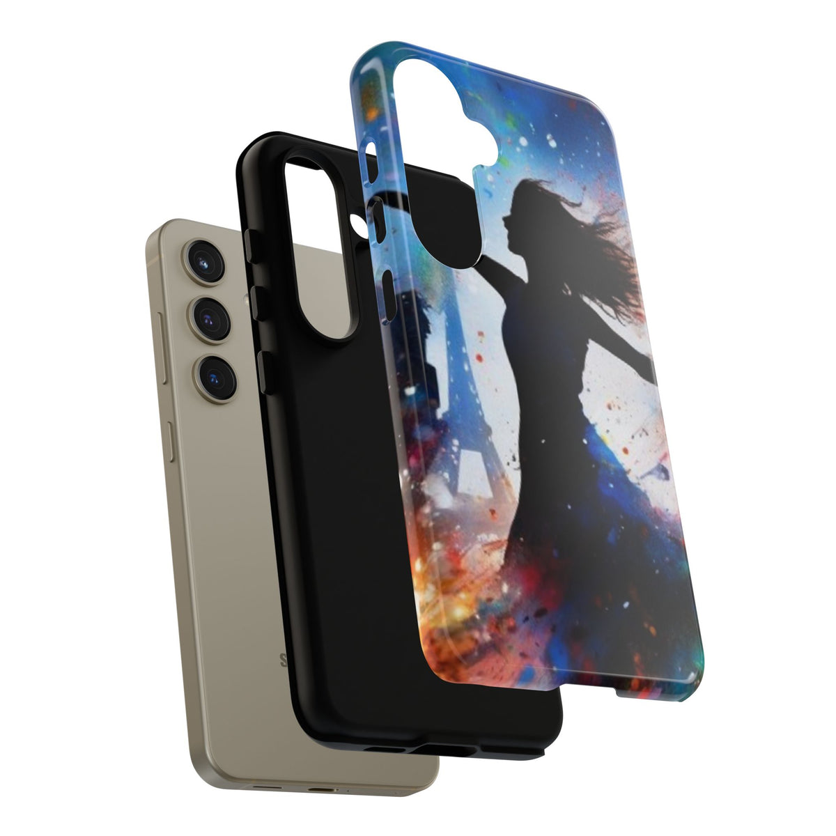 Tough Case Phone Case for Samsung Galaxy S 24/S25 – Dual Layer, Matte/Glossy Finish, Wireless Charging Compatible