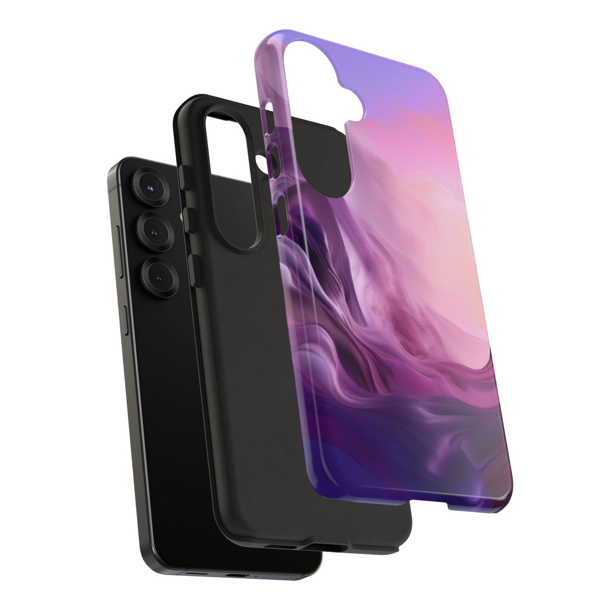 Tough Case Phone Case for Samsung Galaxy S25/S24 – Dual Layer, Matte/Glossy Finish, Wireless Charging Compatible