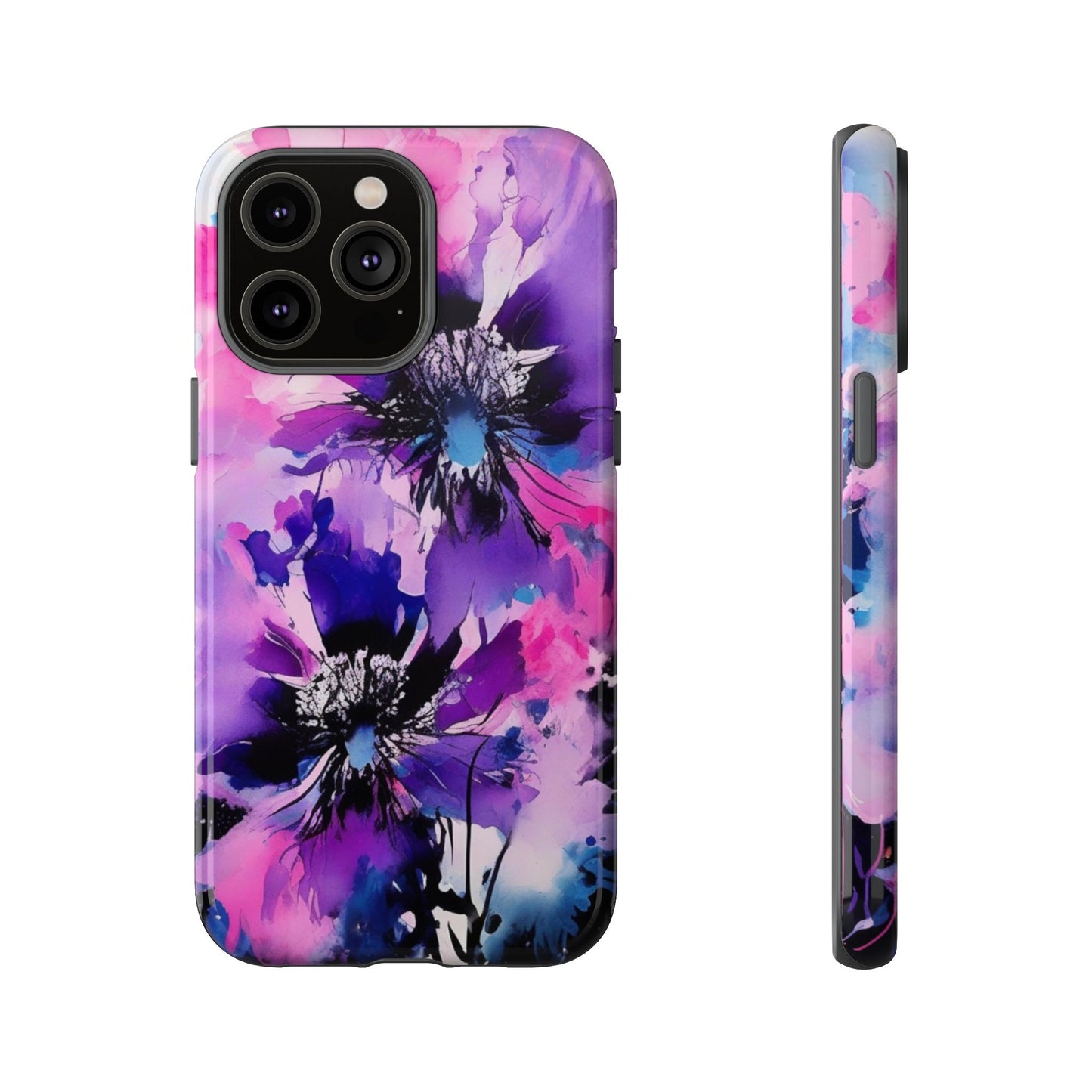 Floral Phone Case for iPhone 17\16\15\14\- Tough Cases, Stylish Cell Phone Cover, Floral Design, Gift for Her, Tech Accessory, Flower Print Phone Cover