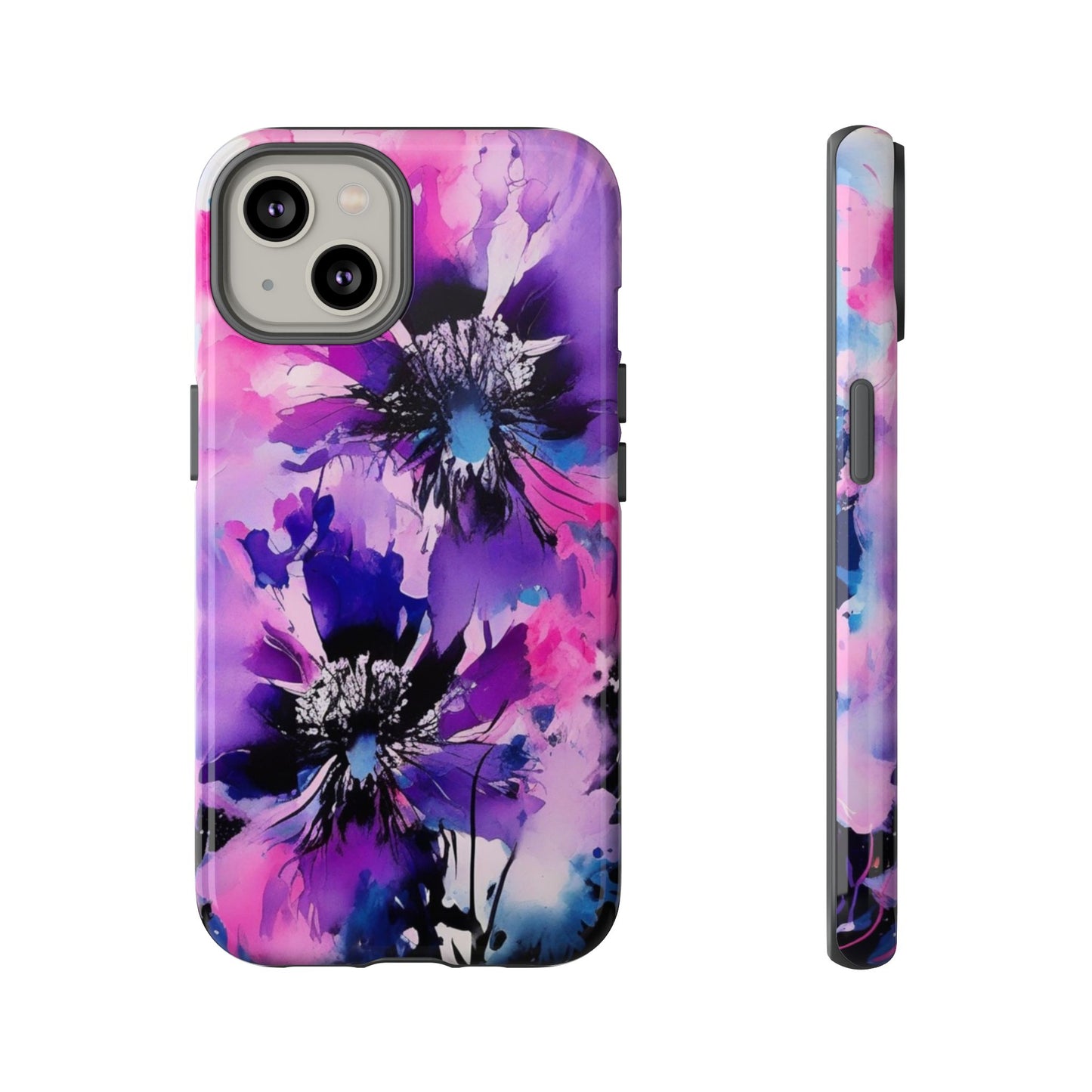 Floral Phone Case for iPhone 17\16\15\14\- Tough Cases, Stylish Cell Phone Cover, Floral Design, Gift for Her, Tech Accessory, Flower Print Phone Cover