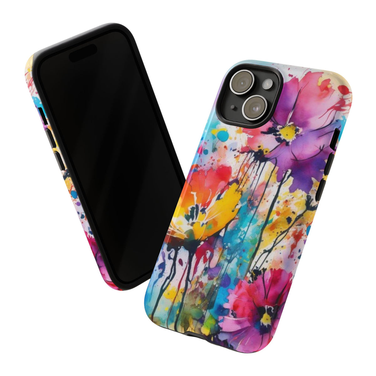 Tough Case Phone Case for iPhone 14,15,16 – Dual Layer, Matte/Glossy Finish, Wireless Charging Compatible