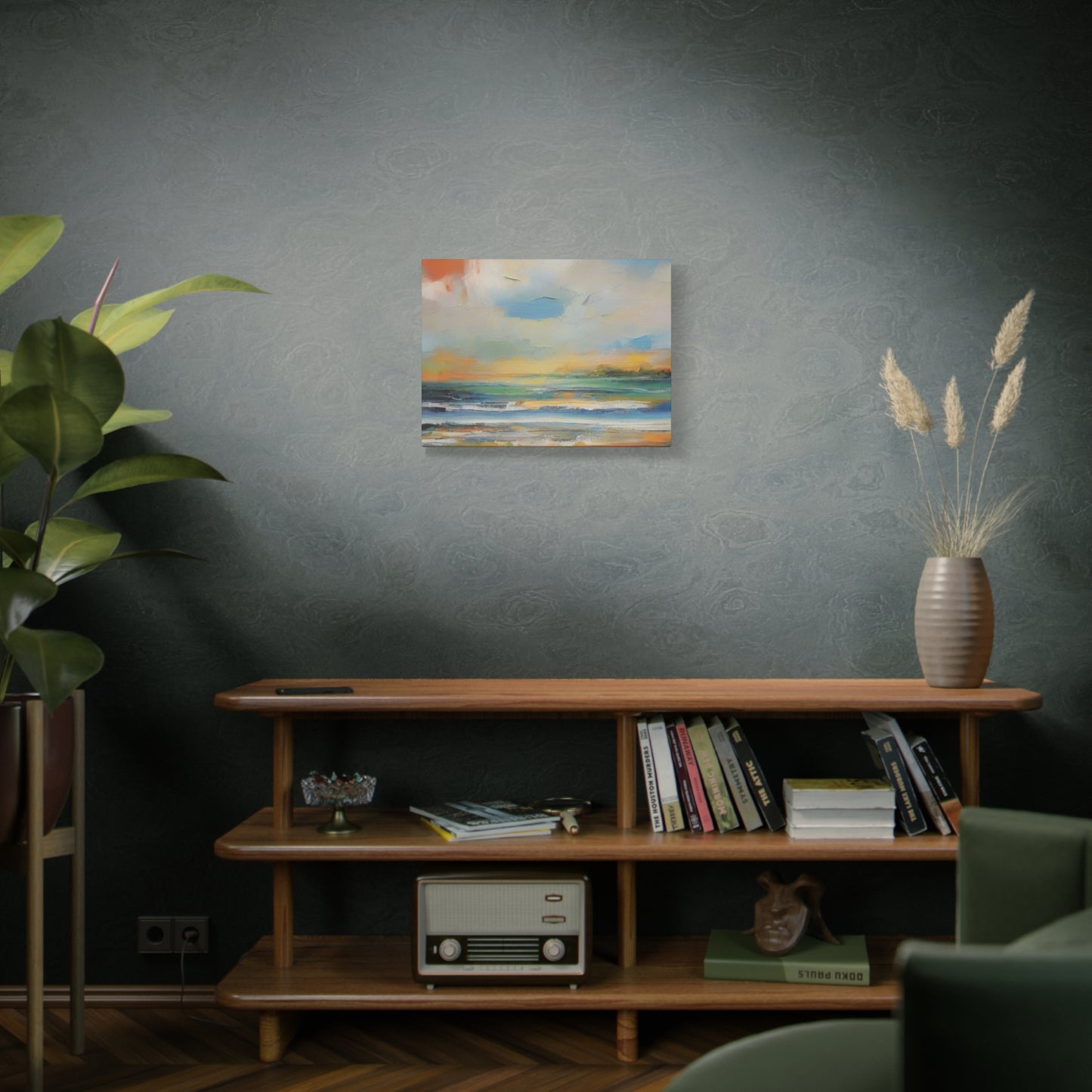 Abstract Art Canvas Print – Modern Wall Art, Digital Artwork, Matte Canvas, Ready to Hang, Home & Office Décor, Modern Wall Décor, Serene Coastal Canvas Art
