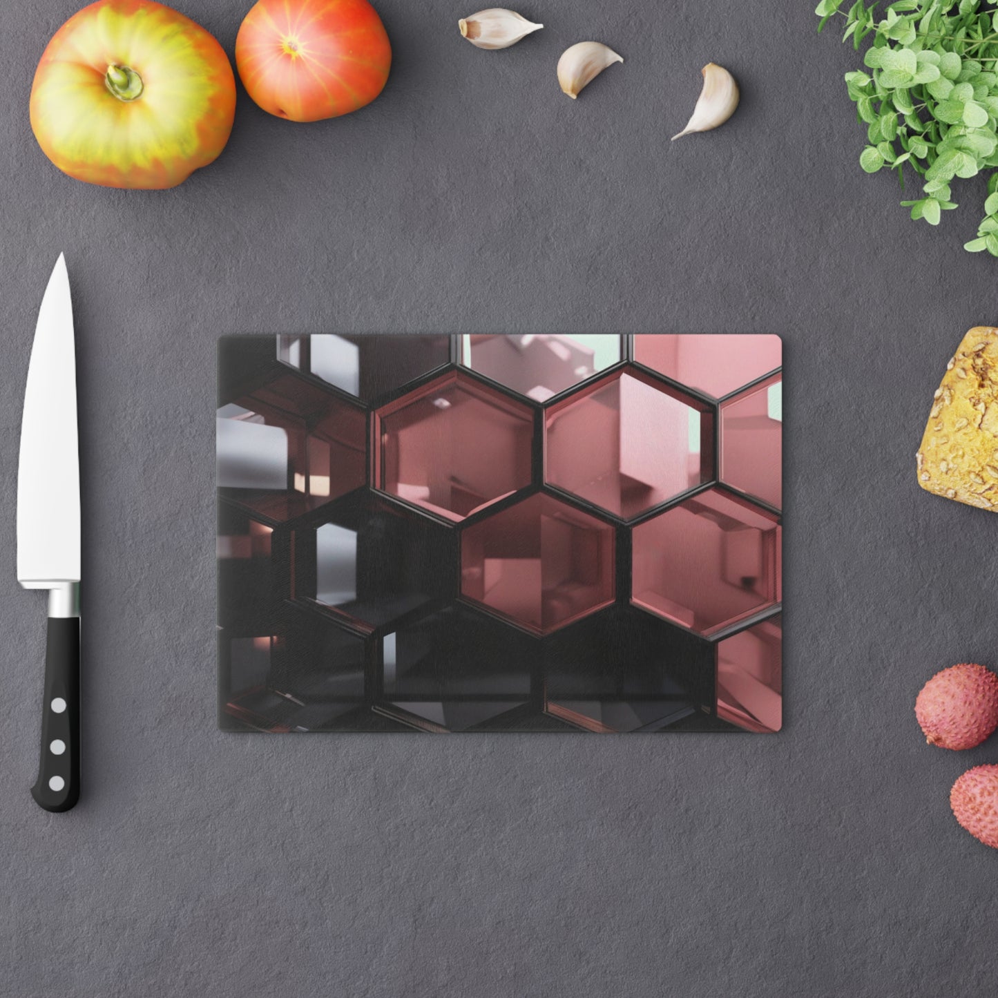 Tempered Glass Cutting Board – Hygienic, Scratch-Resistant, Dishwasher-Safe | Modern Kitchen Essential, Kitchen Decor, Housewarming Gift, Unique Design, Food Prep, Stylish Serving Board
