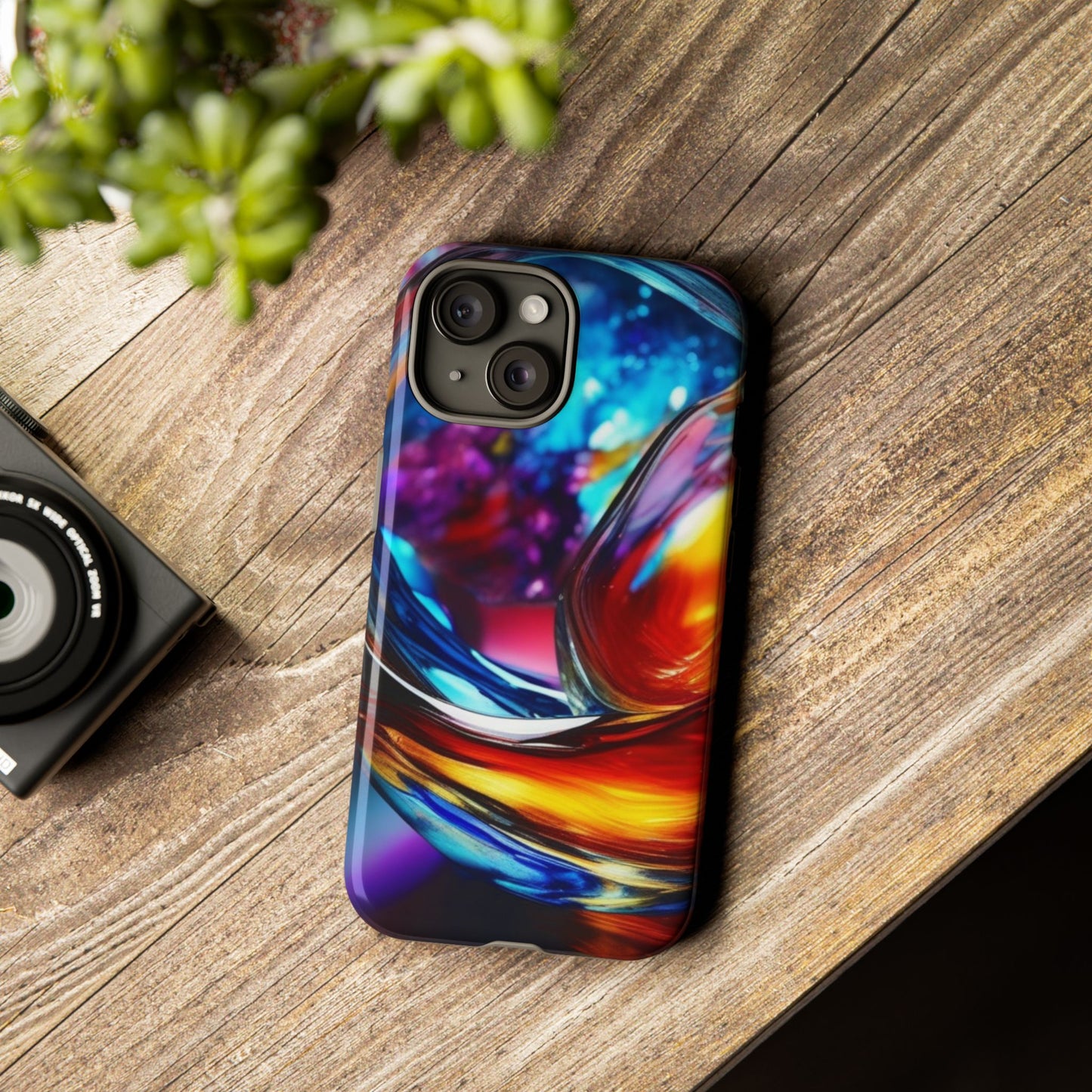 Vibrant Phone Case, Tough Cases for iPhone 17/16/15/14, Stylish Smartphone Cover, Colorful Mobile Accessories, Gift for Tech Lovers