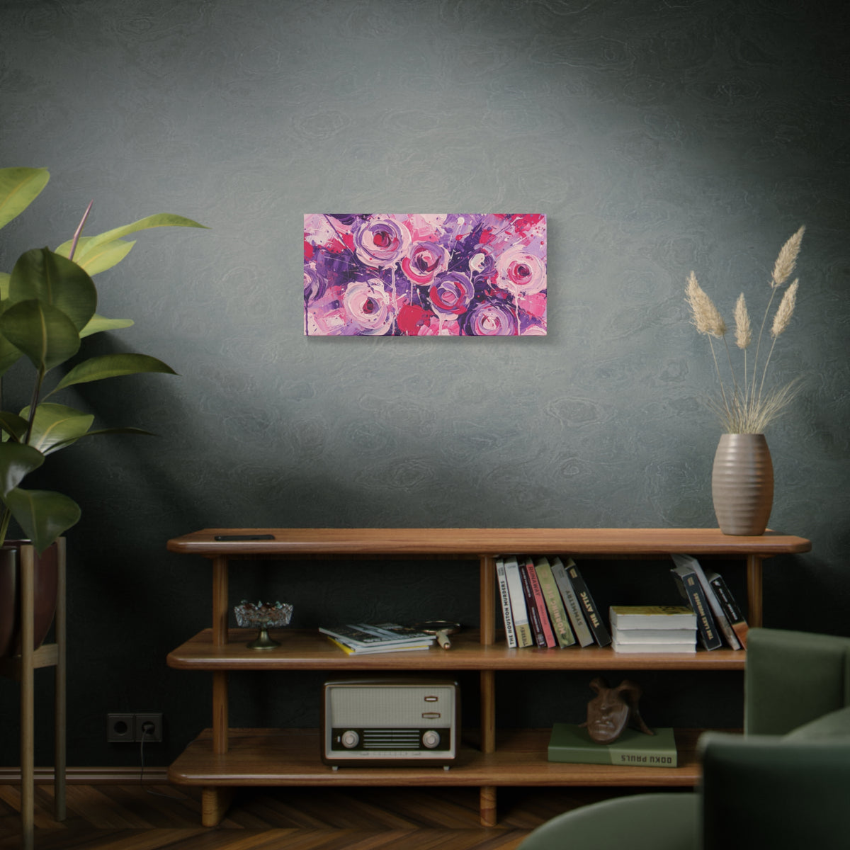 Abstract Art Canvas Print – Premium canvas print, Modern Wall Art, Matte Canvas, Ready to Hang, Home & Office Décor, Floral Abstract Canvas Print — Stretched Matte Wall Art