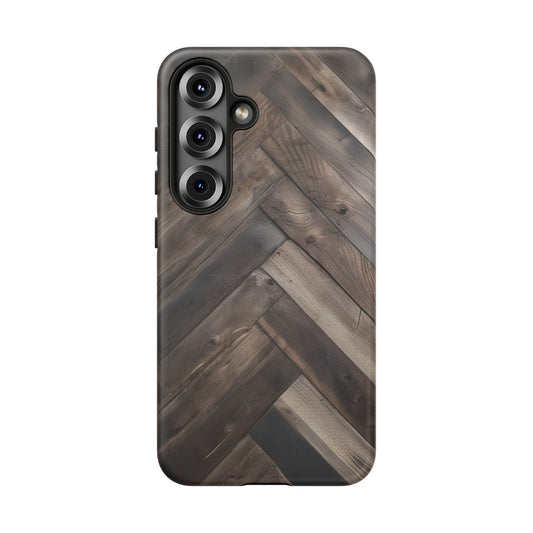Herringbone Phone Case for Samsung Galaxy S25/S24/S23 - Tough and Stylish Protection