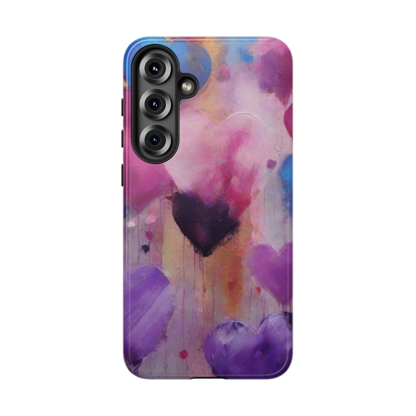 iPhone Tough Case Phone Case for iPhone 16, Samsung Galaxy S25 – Dual Layer, Matte/Glossy Finish, Wireless Charging Compatible