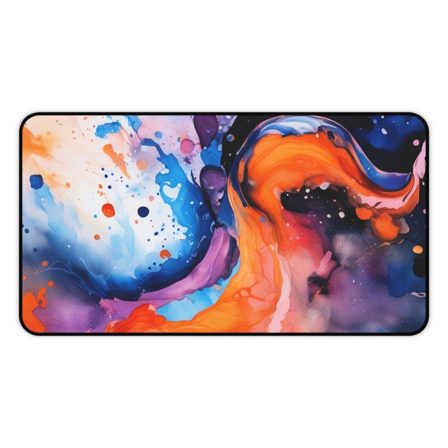 Large Gaming Mouse Pad – Premium Mouse Pad & Tech Accessory for Home & Office, Premium Desk Mat, Gaming Mouse Pad, Non-slip. Abstract Color Splash Desk Mat — Vibrant Fluid Art Mouse Pad