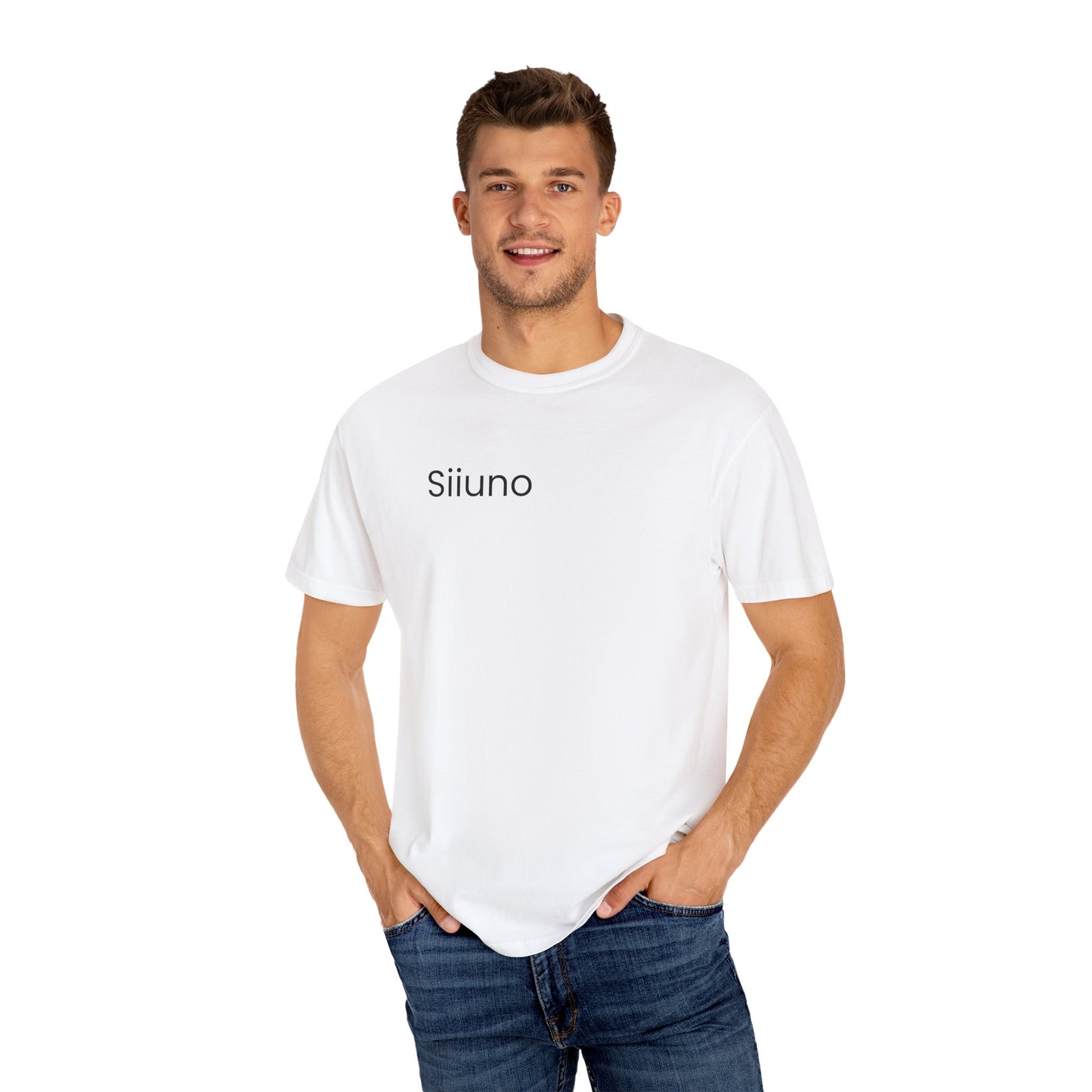 Siiuno Garment-Dyed T-shirt for Everyday Comfort, Unisex Tee for Casual Wear, Gift for Friends, Relaxed Style Tee, Versatile Summer Top