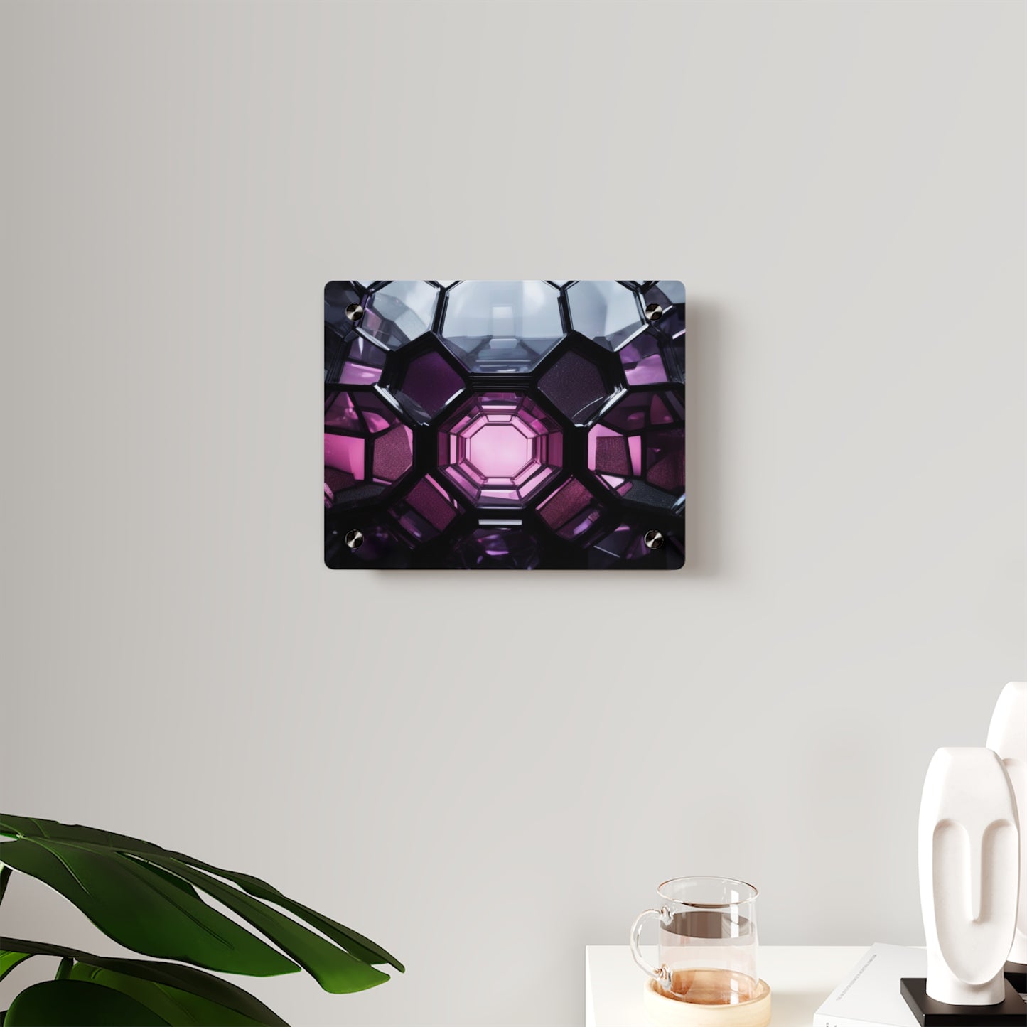 Modern Acrylic Wall Art Panels - Abstract Geometric Design, Home Décor, Wall Decoration, Unique Gift Idea, Artistic Wall Panels