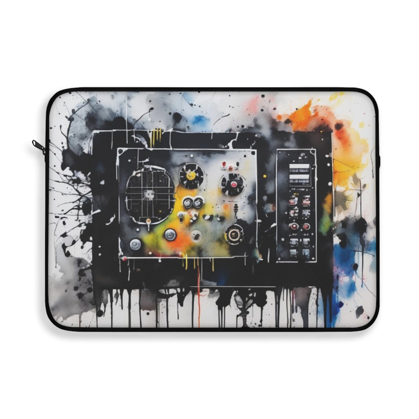Laptop Sleeve, computer sleeve, laptop case, laptop bag. Abstract art design.
