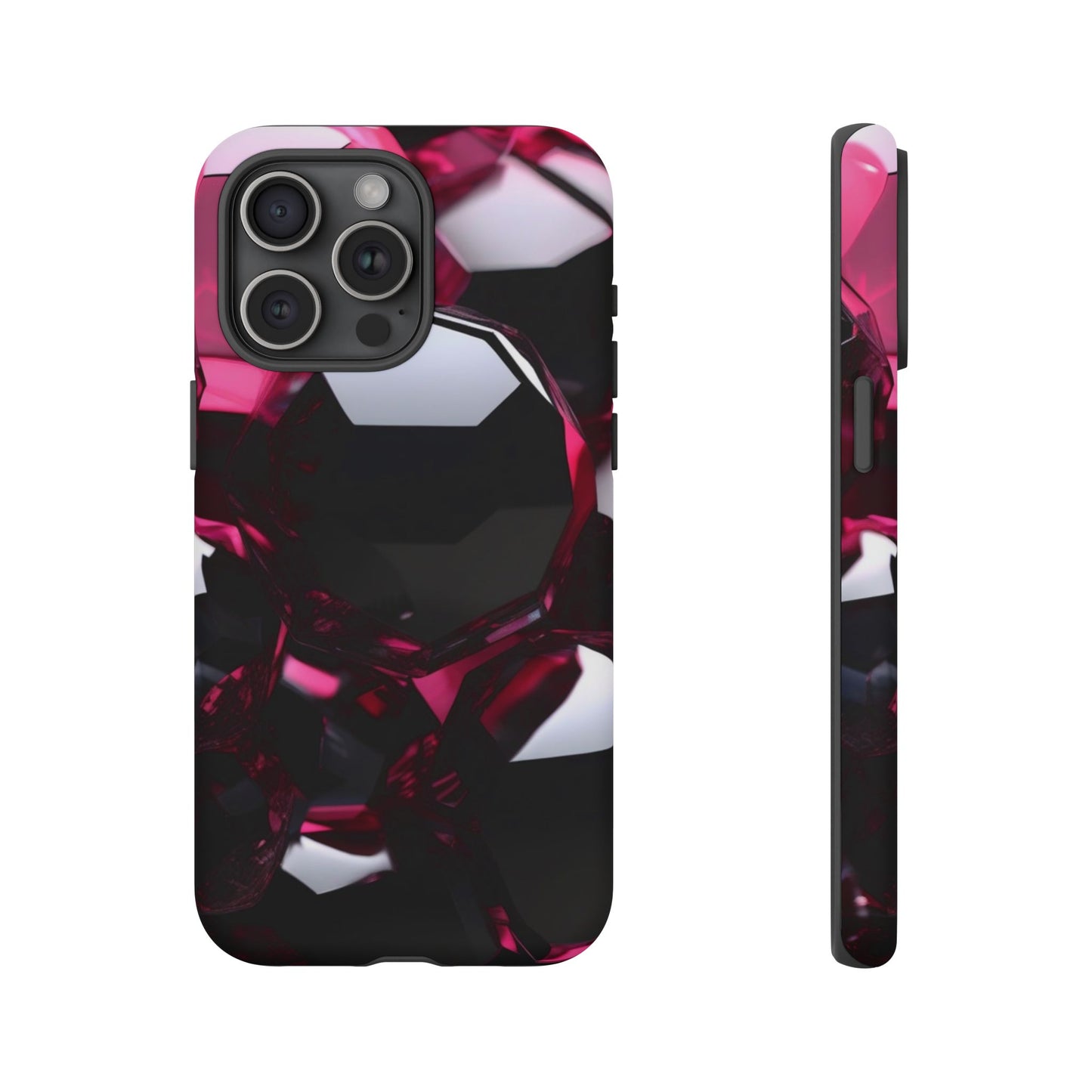 iPhone Tough Case Phone Case for iPhone 14\15\16\17 – Dual Layer, Matte/Glossy Finish, Wireless Charging Compatible