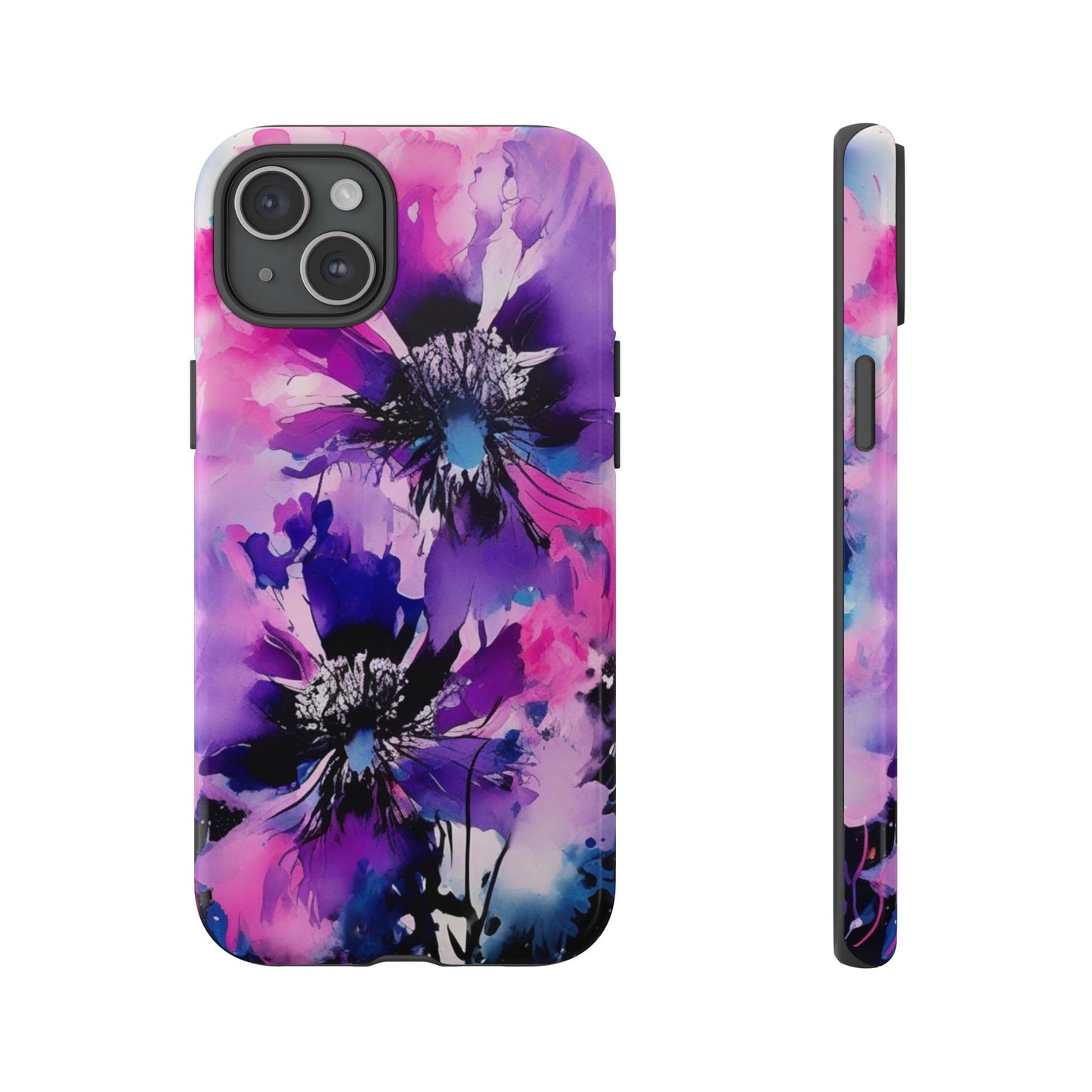 Floral Phone Case for iPhone 17\16\15\14\- Tough Cases, Stylish Cell Phone Cover, Floral Design, Gift for Her, Tech Accessory, Flower Print Phone Cover