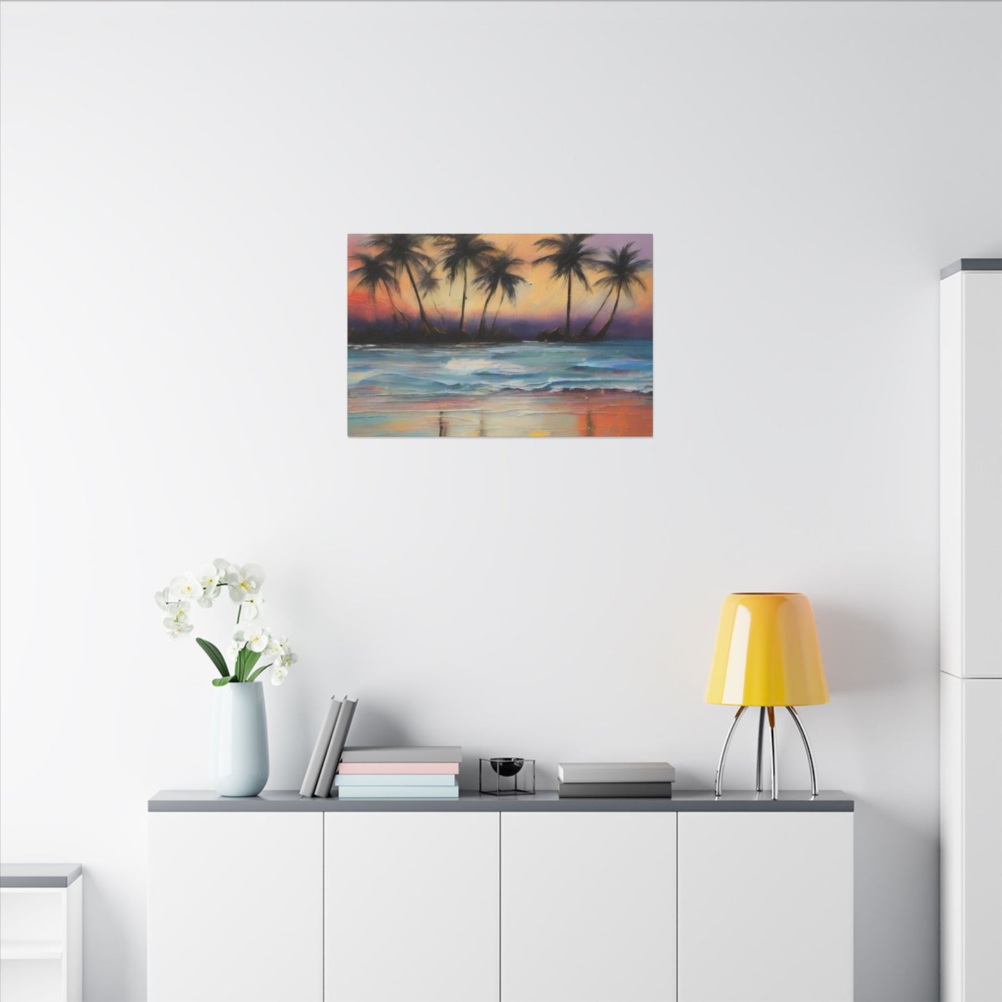 Abstract Art Canvas Print – Beach, Hawaii, Modern Wall Art, Digital Artwork, Matte Canvas, Ready to Hang, Home & Office Décor, Modern Wall Décor, Matte Canvas, Stretched, 0.75"