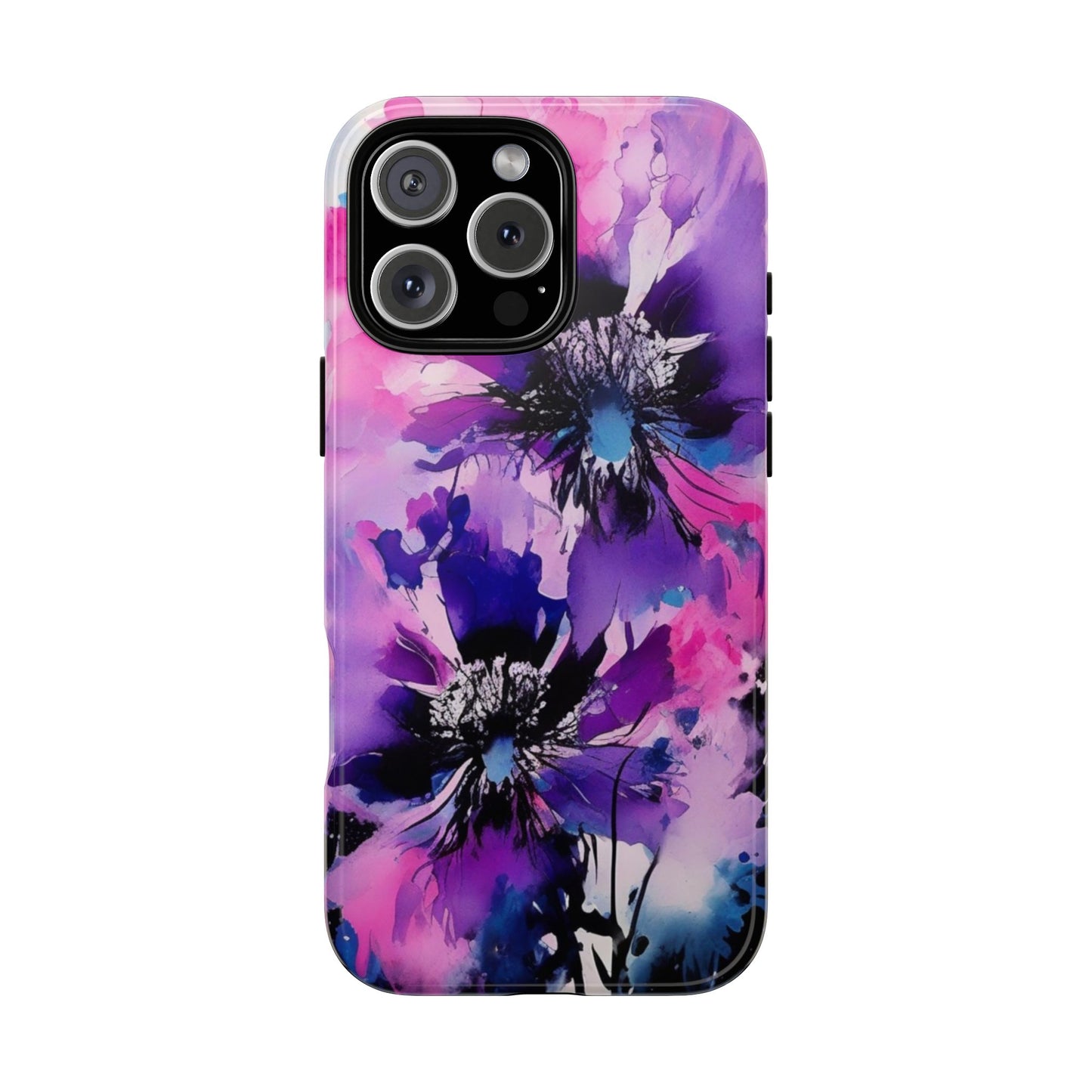 Floral Phone Case for iPhone 17\16\15\14\- Tough Cases, Stylish Cell Phone Cover, Floral Design, Gift for Her, Tech Accessory, Flower Print Phone Cover