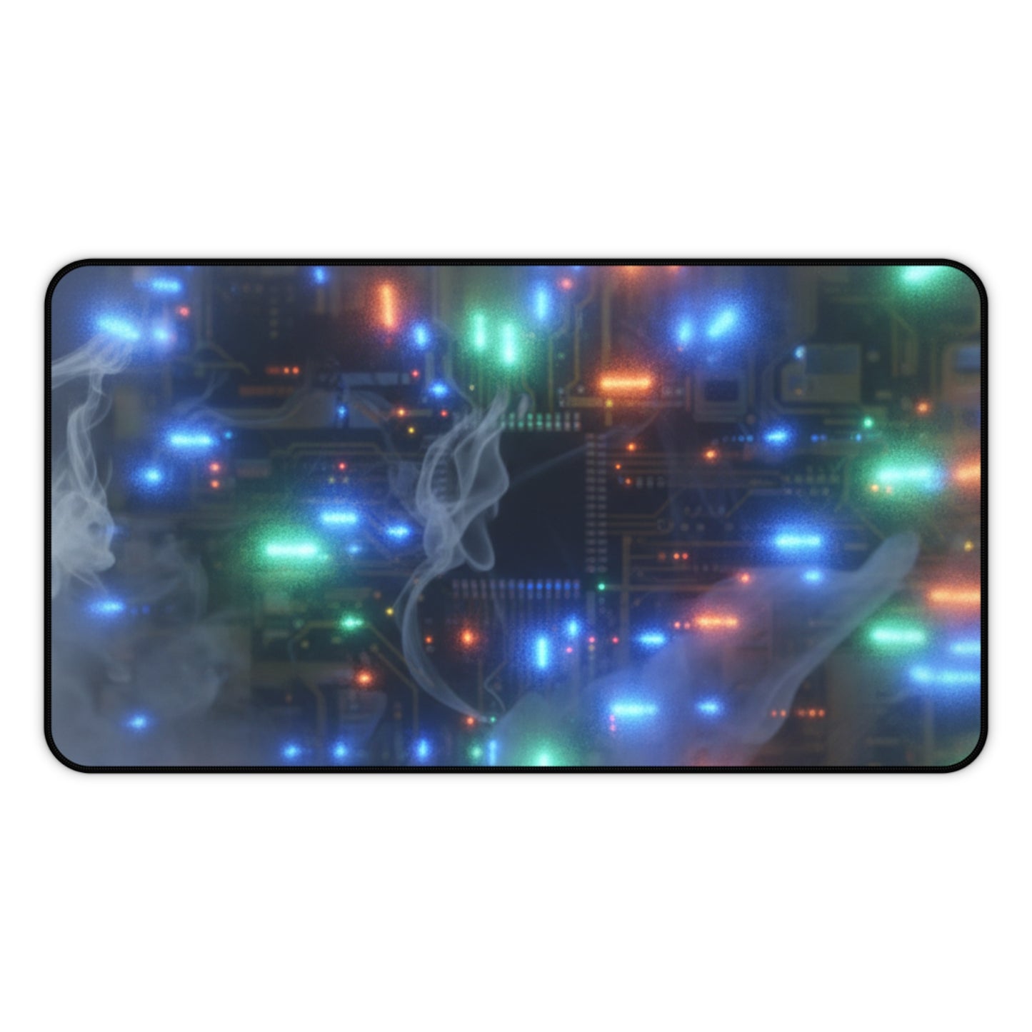 Large Gaming Mouse Pad – Premium Mouse Pad & Tech Accessory for Home & Office, Premium Desk Mat, Gaming Mouse Pad, Non-slip, Circuit Glow Desk Mat — Neon Tech Mouse Pad with Retro Computer Lights