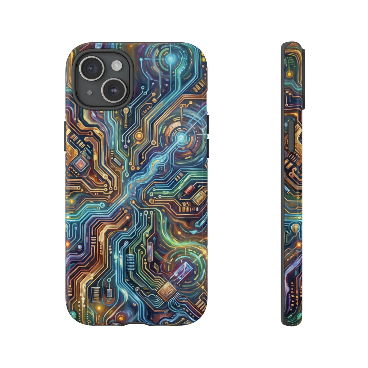 iPhone Tough Cases Phone Cases for iPhone 14\15\16\17\18 – Dual Layer, Matte/Glossy Finish, Wireless Charging Compatible.
