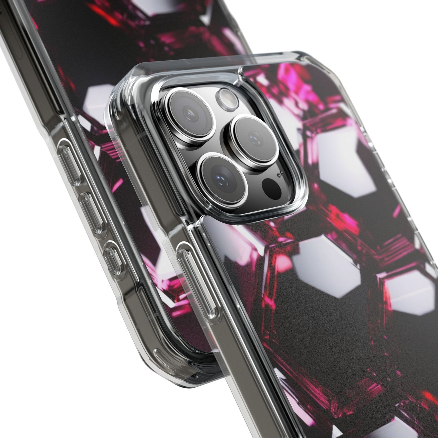 Magnetic Phone Case for iPhone 16/15/14 | Stylish Clear Impact Case, Trendy Protection for iPhone, Unique Gifts for Tech Lovers, Modern Aesthetic