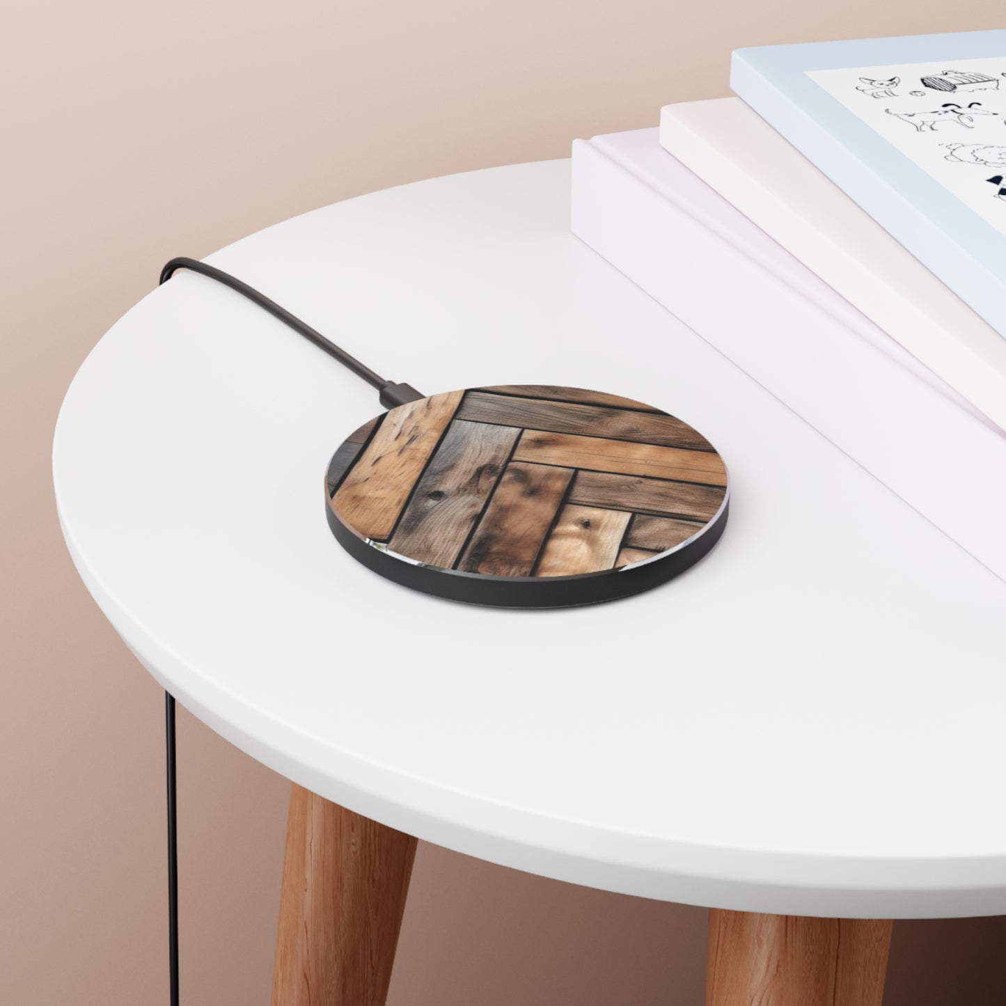 10W Fast Wireless Phone Charger – Qi-Certified for iPhone 16/15/14, Samsung Galaxy S25/S24/S23, Google Pixel 7/8/9 – Sleek, Compact Design with Micro USB Cable.