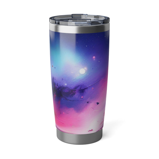 Vagabond 20oz Tumbler - Insulated Stainless Steel Travel Tumbler, Spill-Resistant, Double-Wall, Car Cup Holder Friendly. Cosmic Travel Tumbler - Space-Inspired 20oz Insulated Drinkware, Perfect for Travel, Camping, Gifts, and Stargazing
