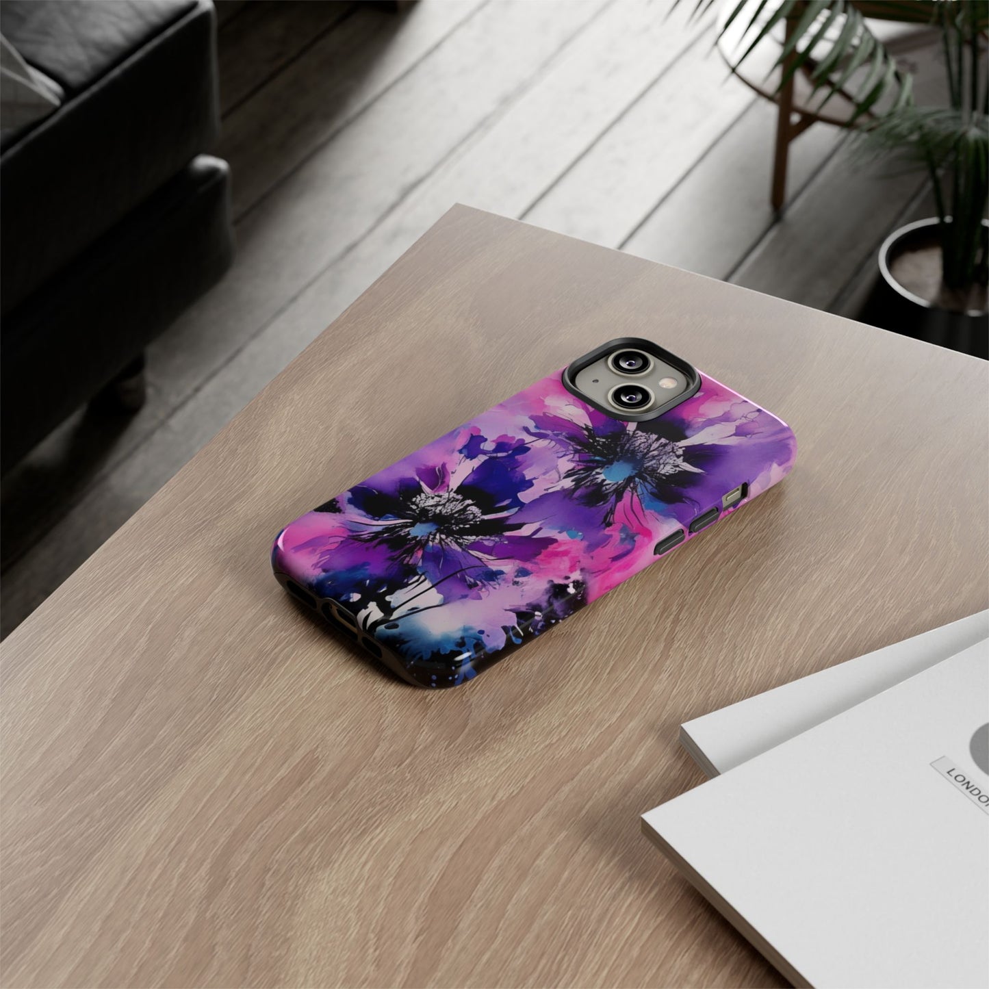 Floral Phone Case for iPhone 17\16\15\14\- Tough Cases, Stylish Cell Phone Cover, Floral Design, Gift for Her, Tech Accessory, Flower Print Phone Cover