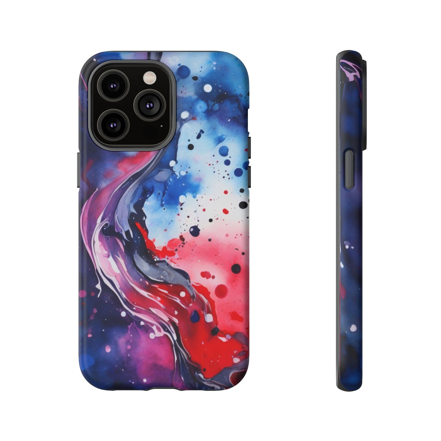 Abstract Galaxy Tough Phone Case  for iPhone 17/16/15/14 – Protective Cover