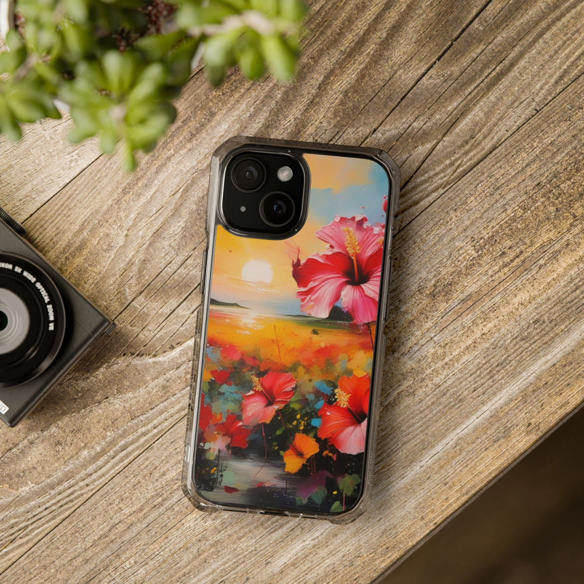 Magnetic Phone Case for iPhone 16/15/14 | Stylish Clear Impact Case, Trendy Protection for iPhone, Unique Gifts for Tech Lovers, Modern Aesthetic